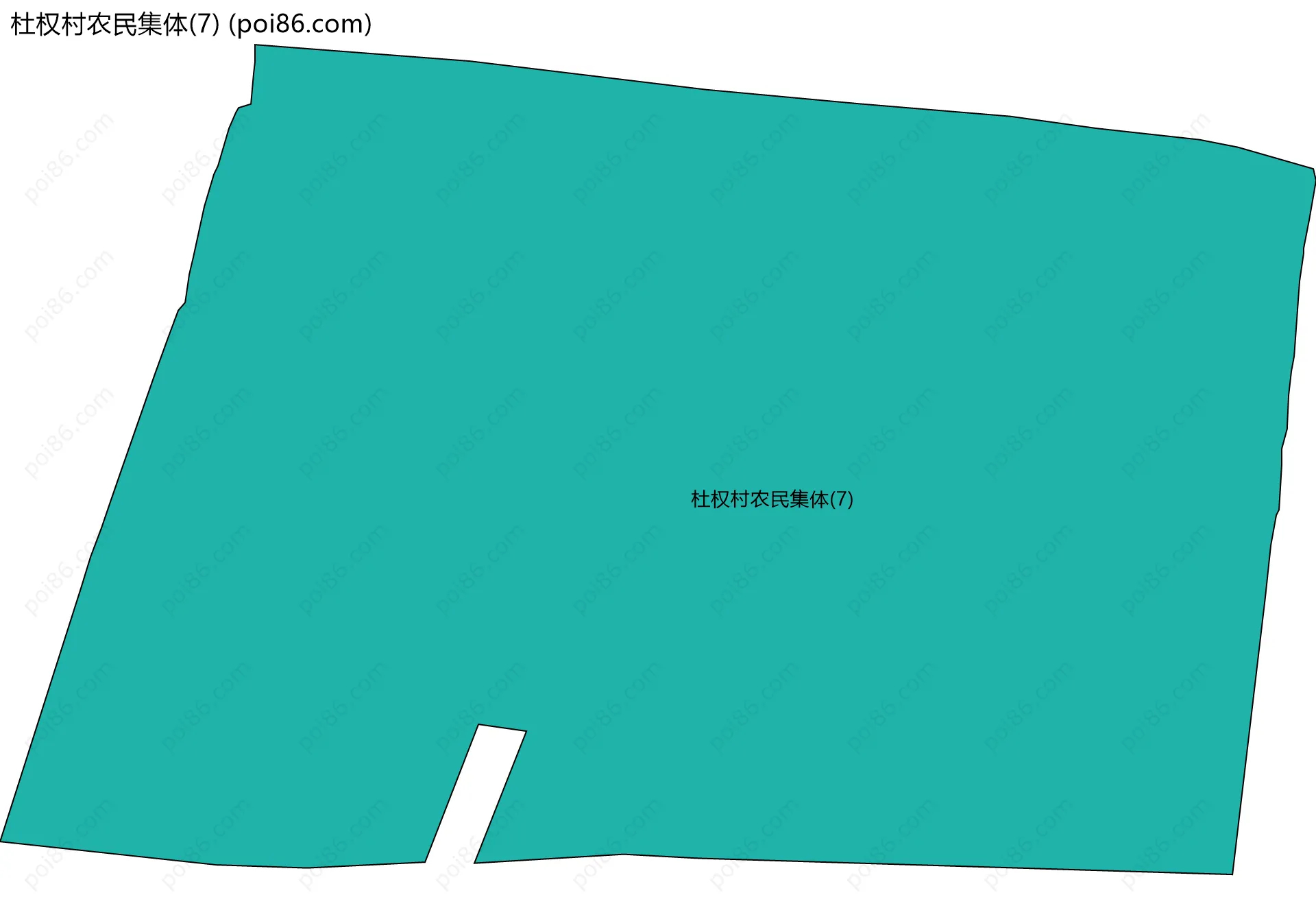 杜权村农民集体(7)边界地图
