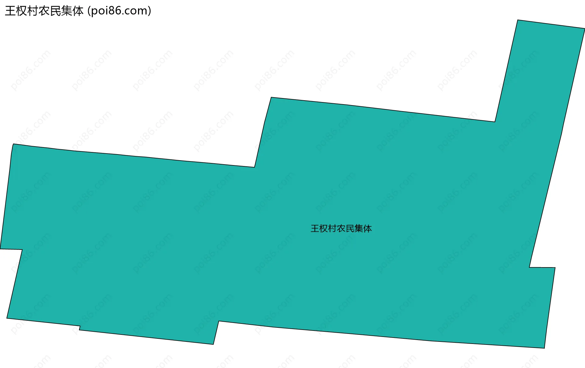 王权村农民集体边界地图