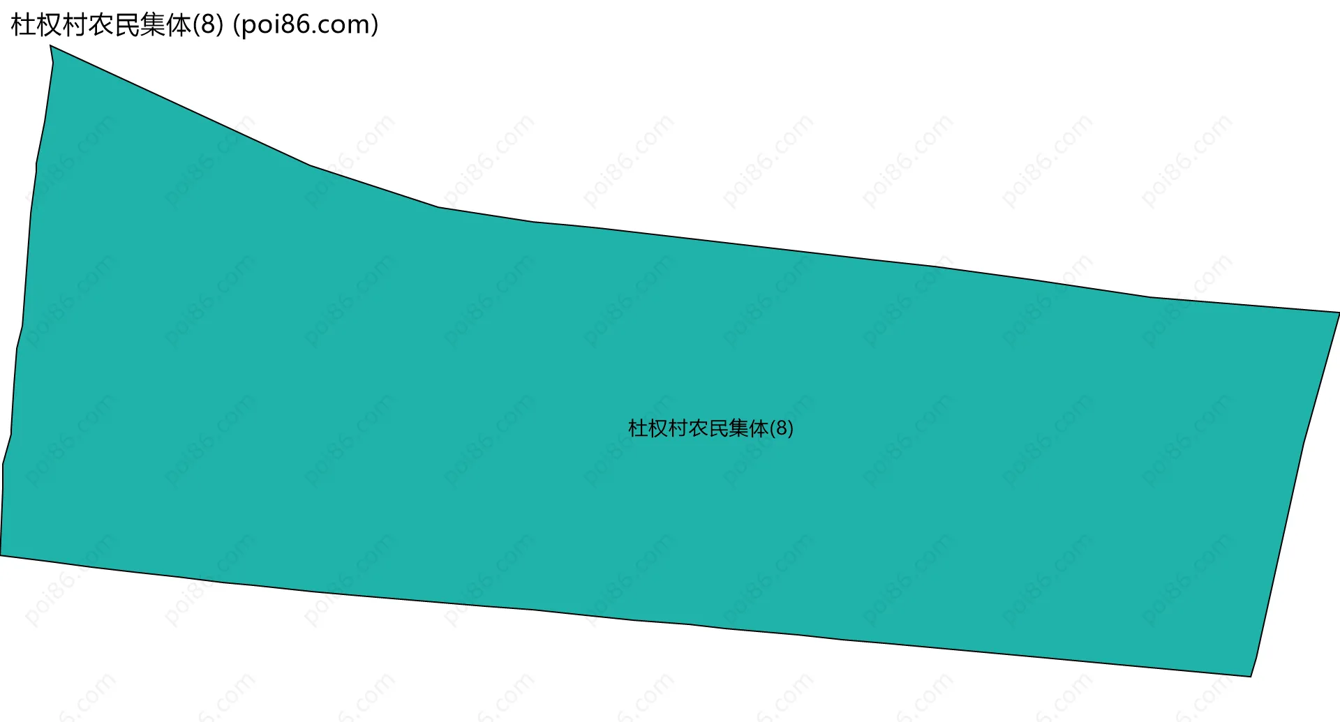 杜权村农民集体(8)边界地图