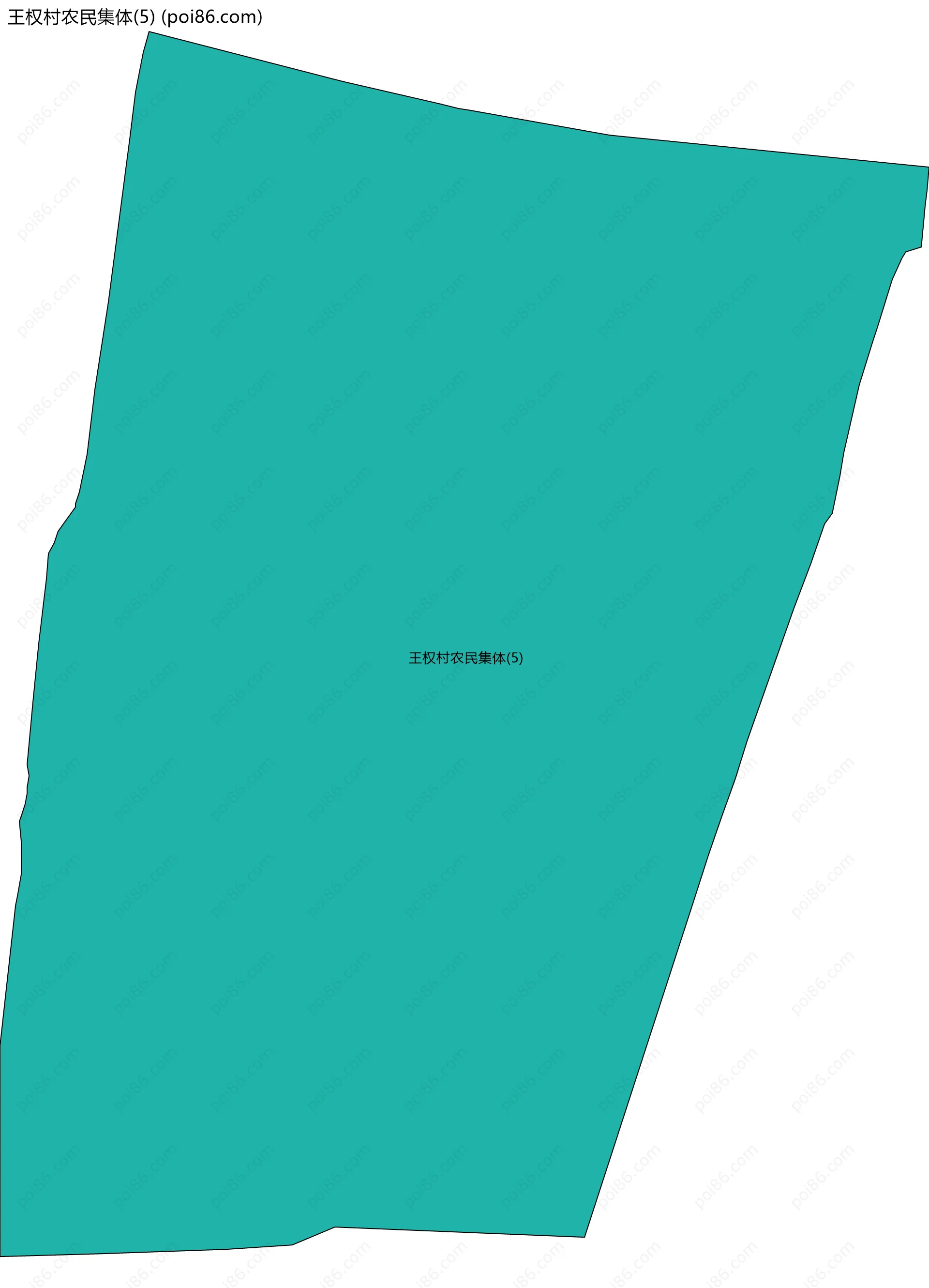 王权村农民集体(5)边界地图