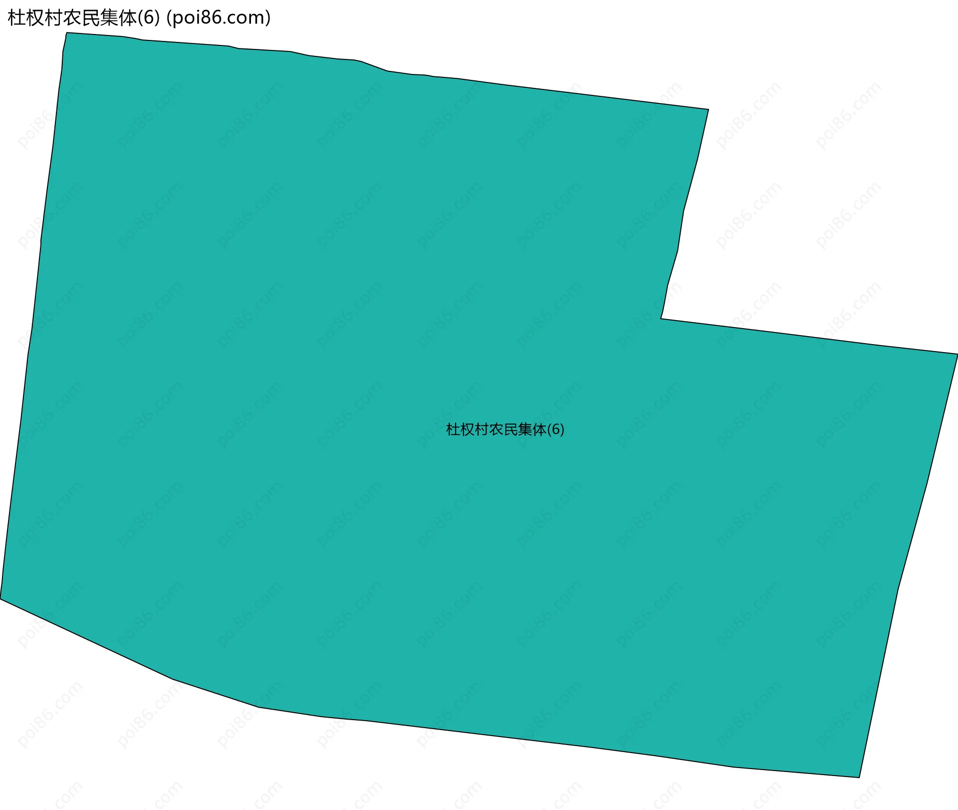 杜权村农民集体(6)边界地图