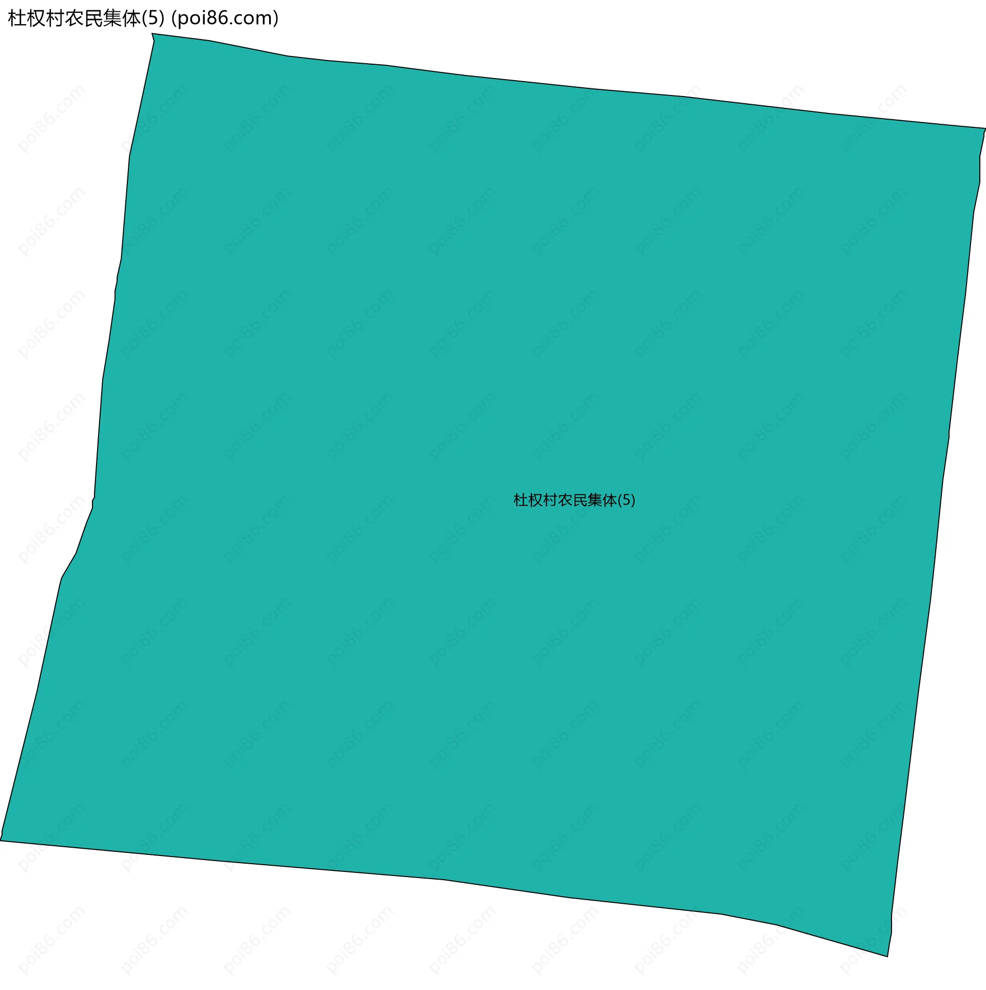 杜权村农民集体(5)边界地图