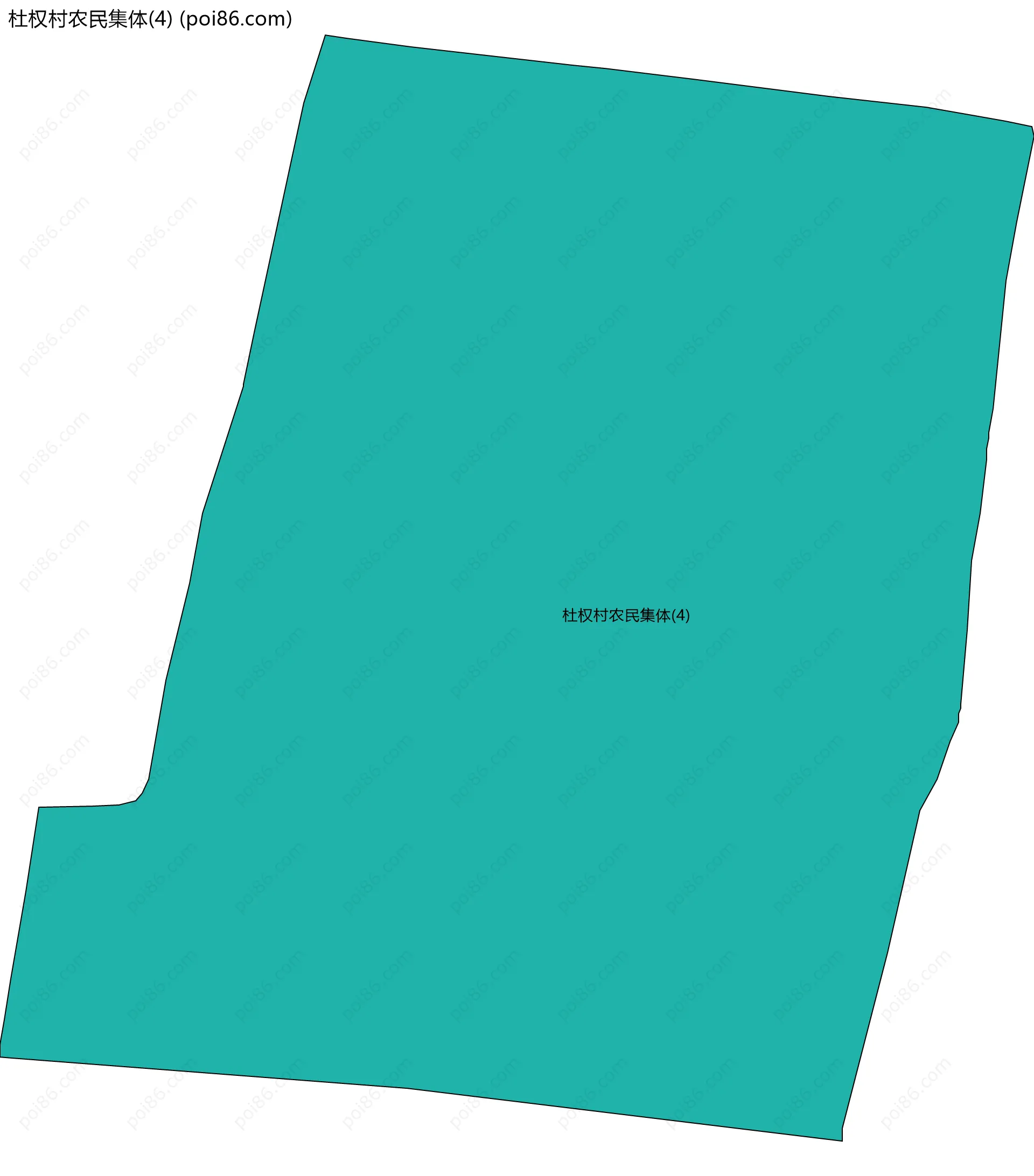 杜权村农民集体(4)边界地图