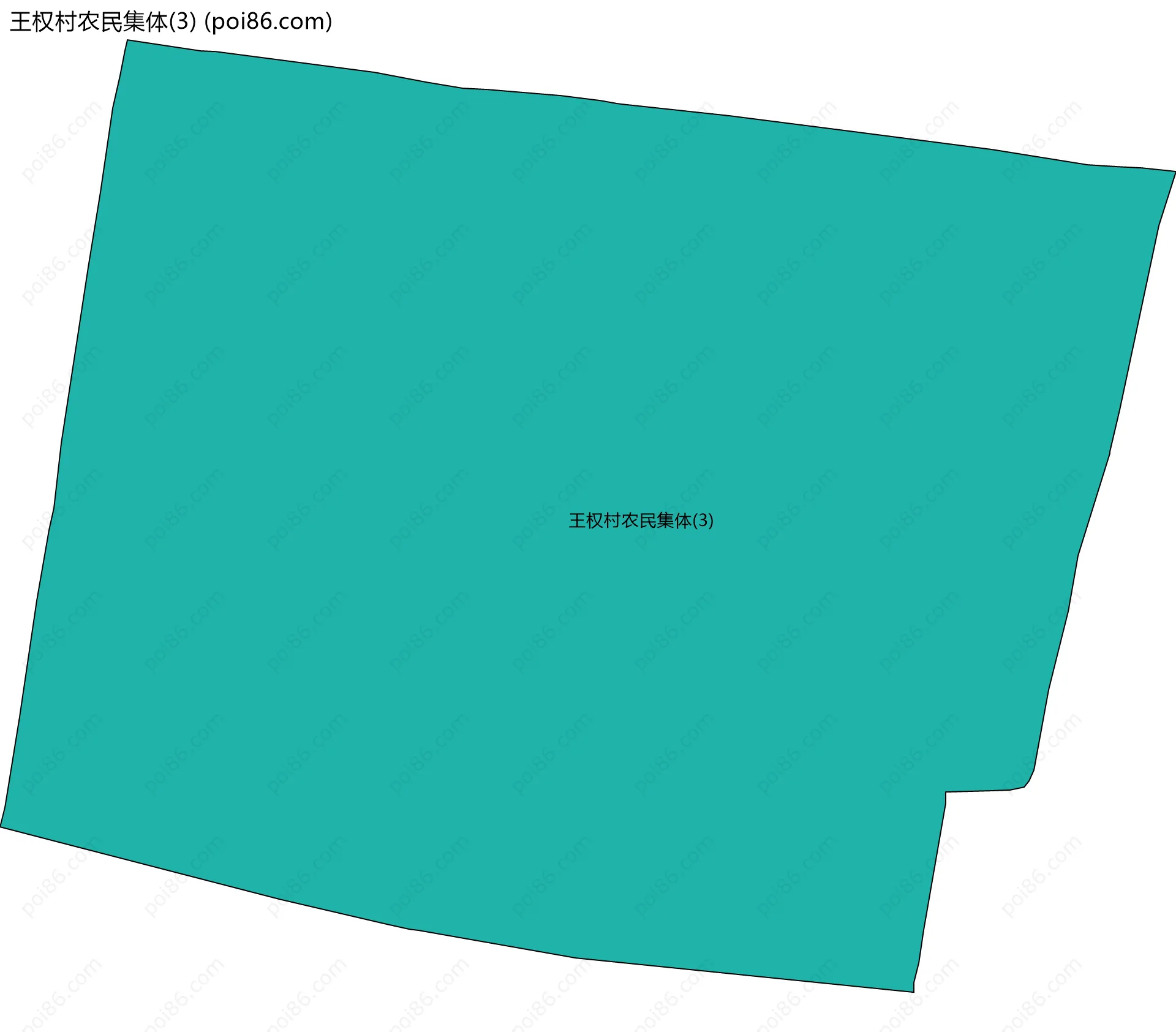 王权村农民集体(3)边界地图