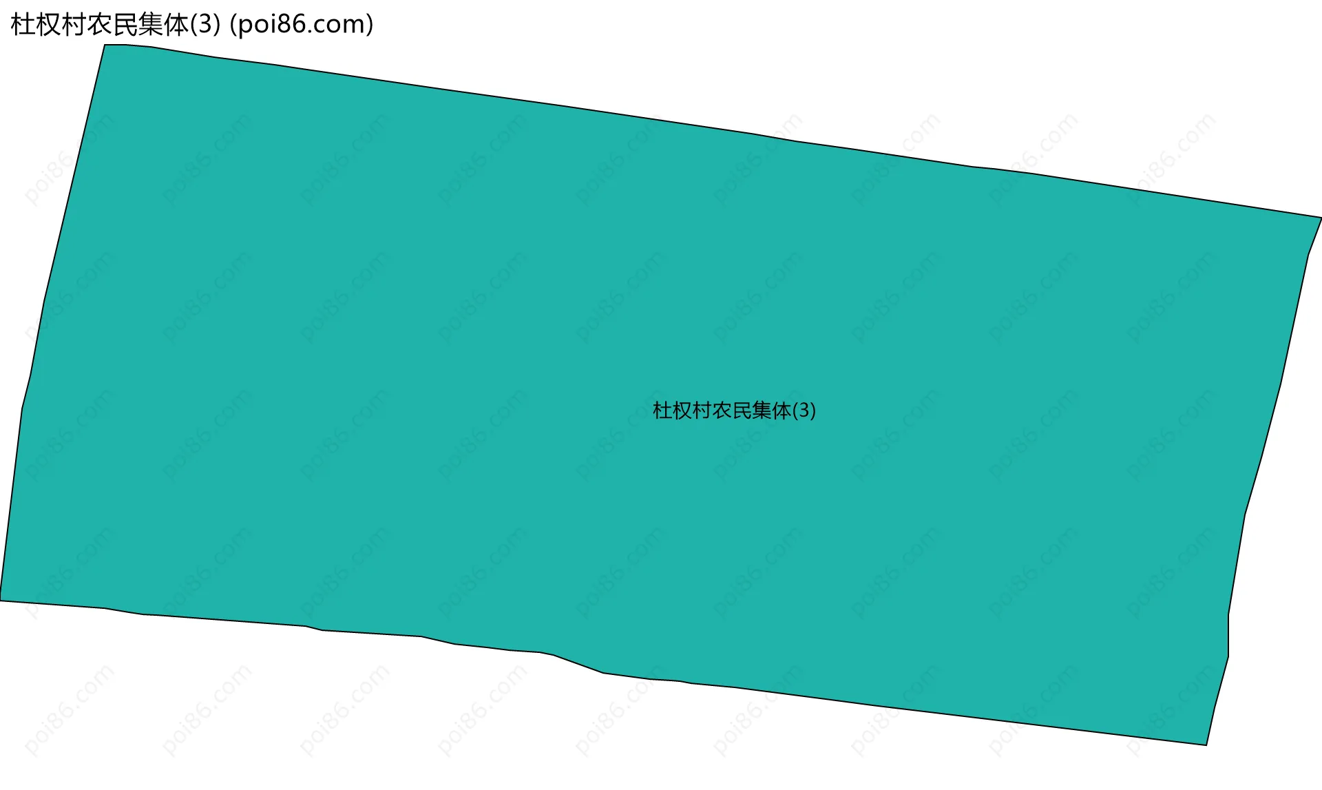 杜权村农民集体(3)边界地图