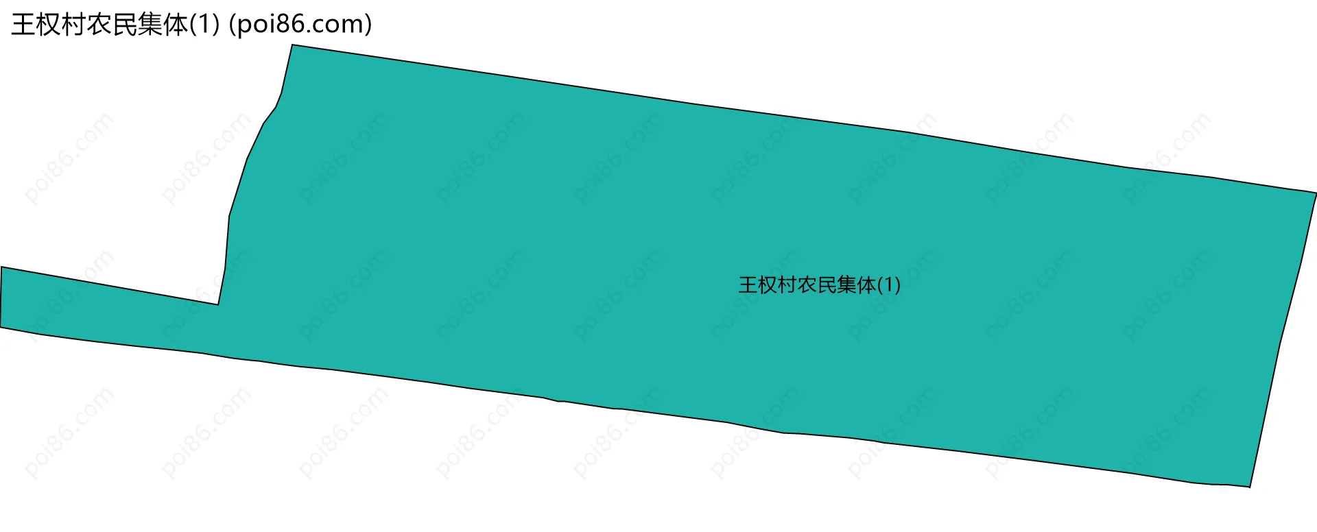 王权村农民集体(1)边界地图