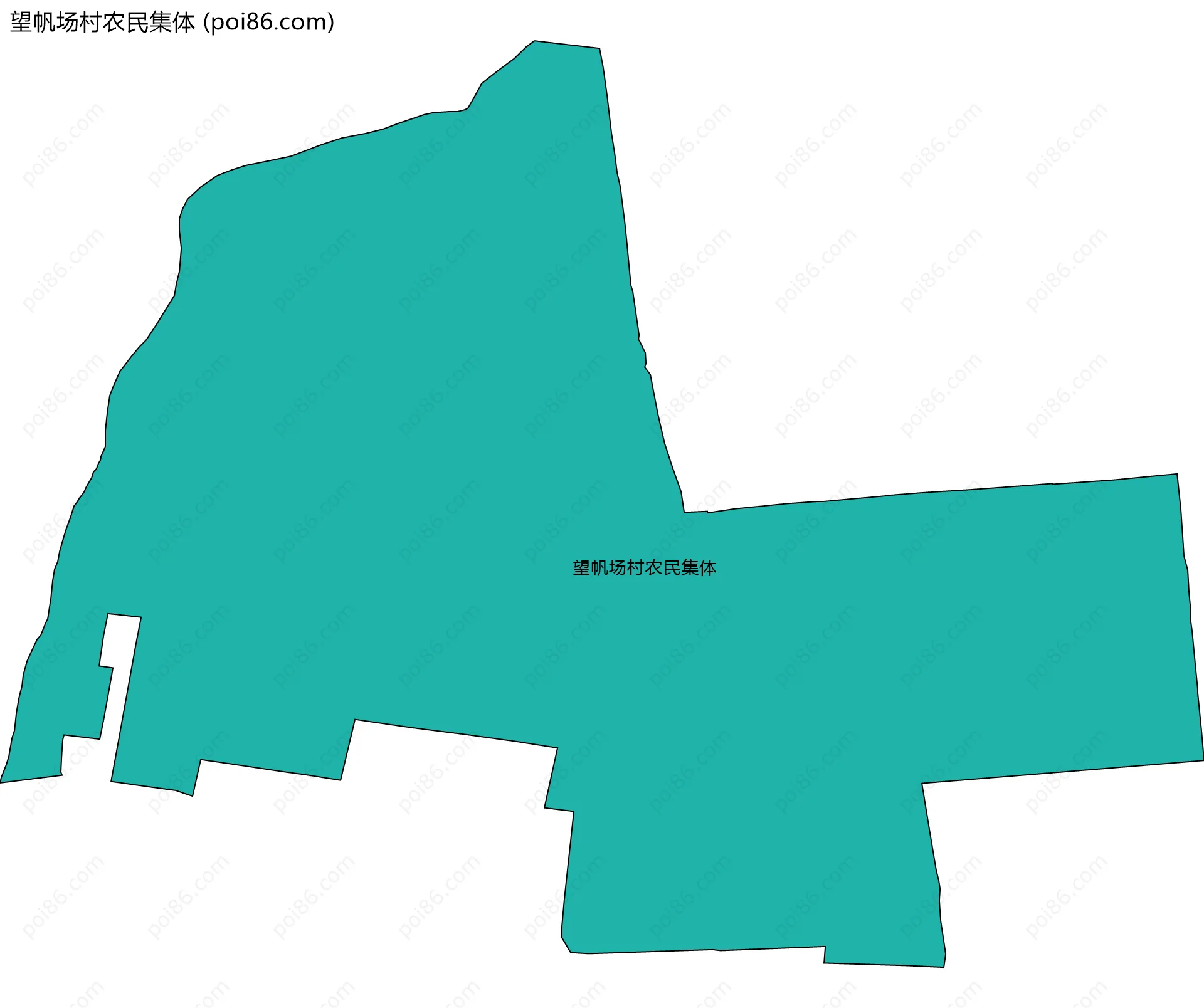 望帆场村农民集体边界地图