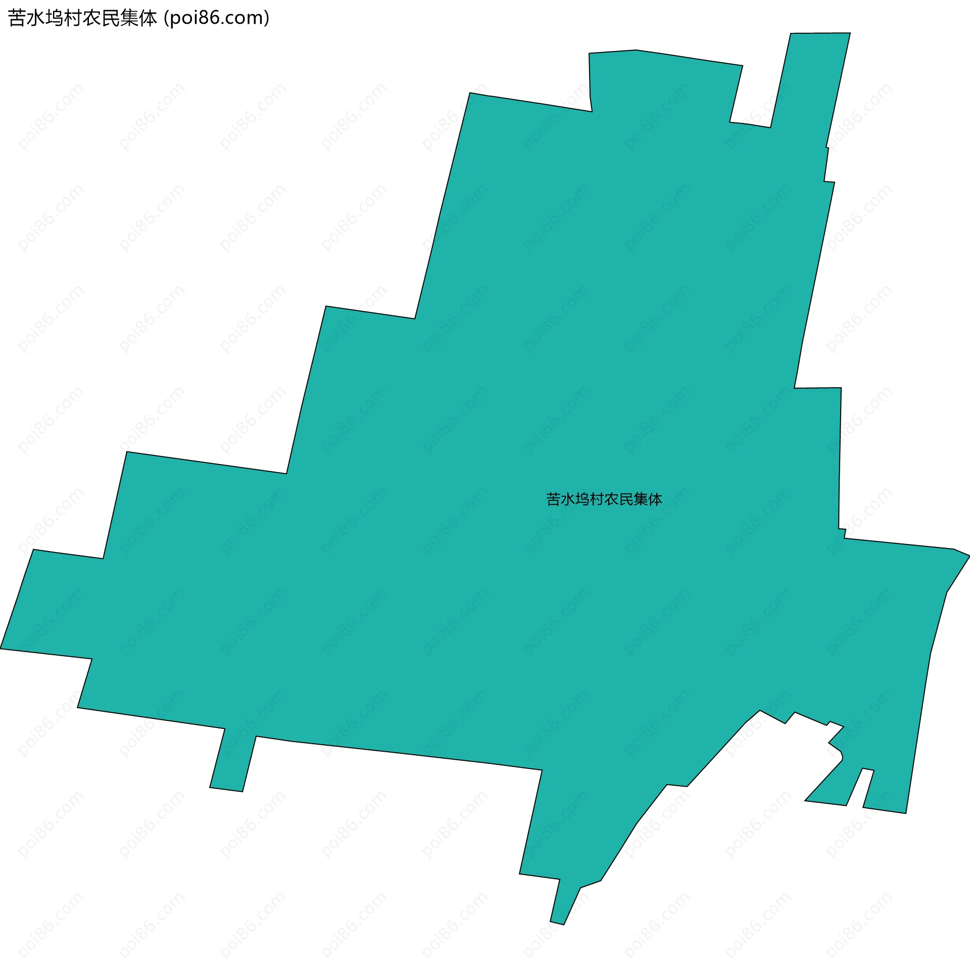 苦水坞村农民集体边界地图