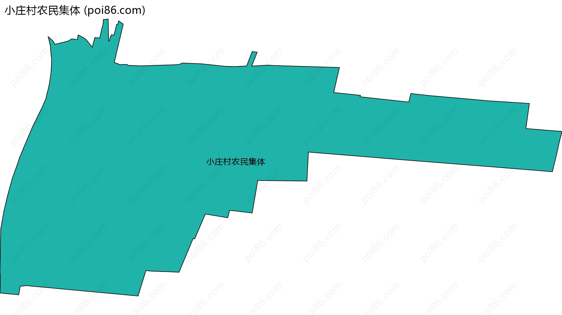 小庄村农民集体边界地图
