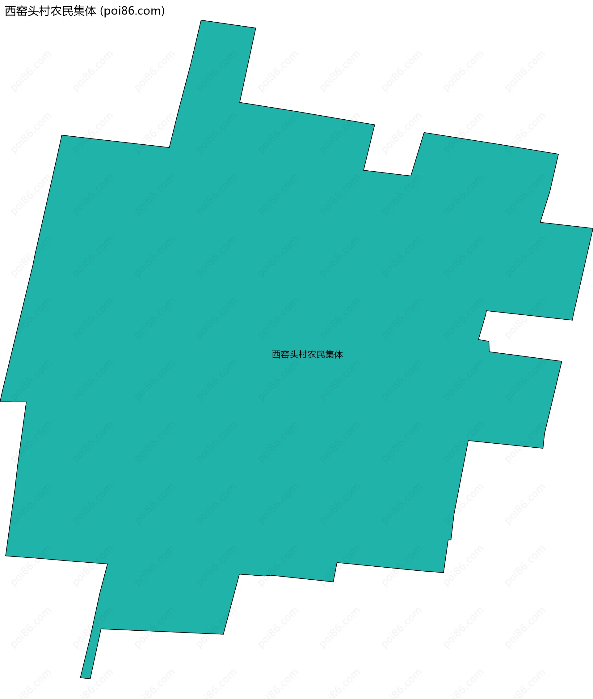 西窑头村农民集体边界地图