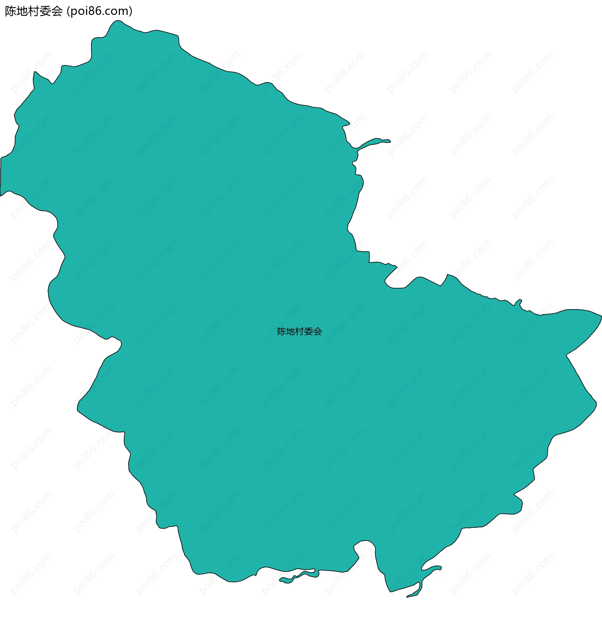 陈地村委会边界地图