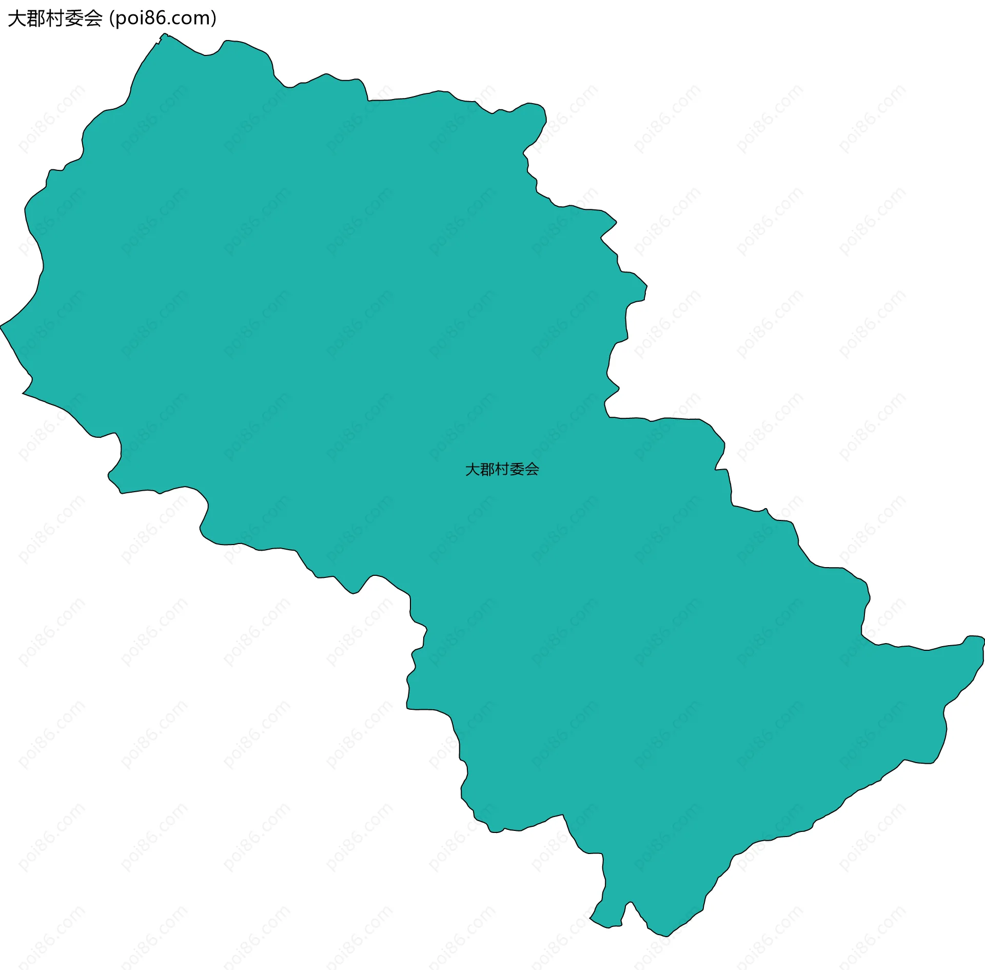 大郡村委会边界地图