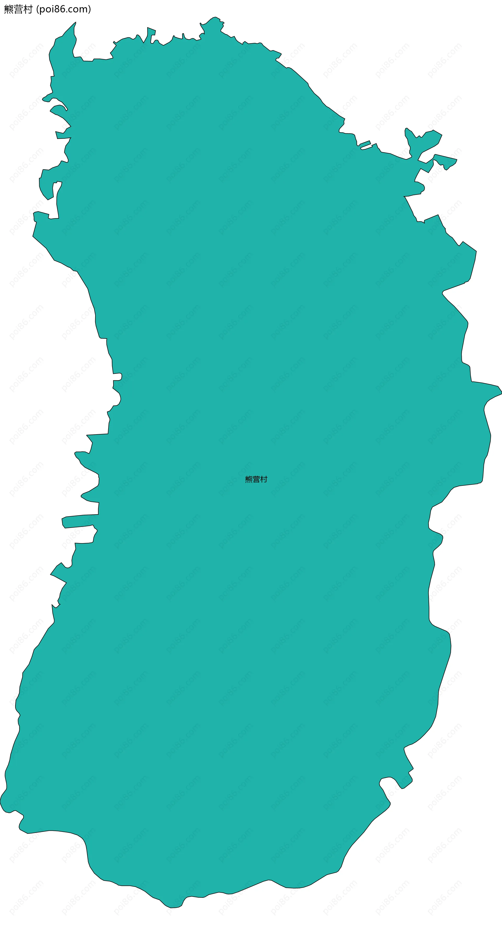 熊营村边界地图