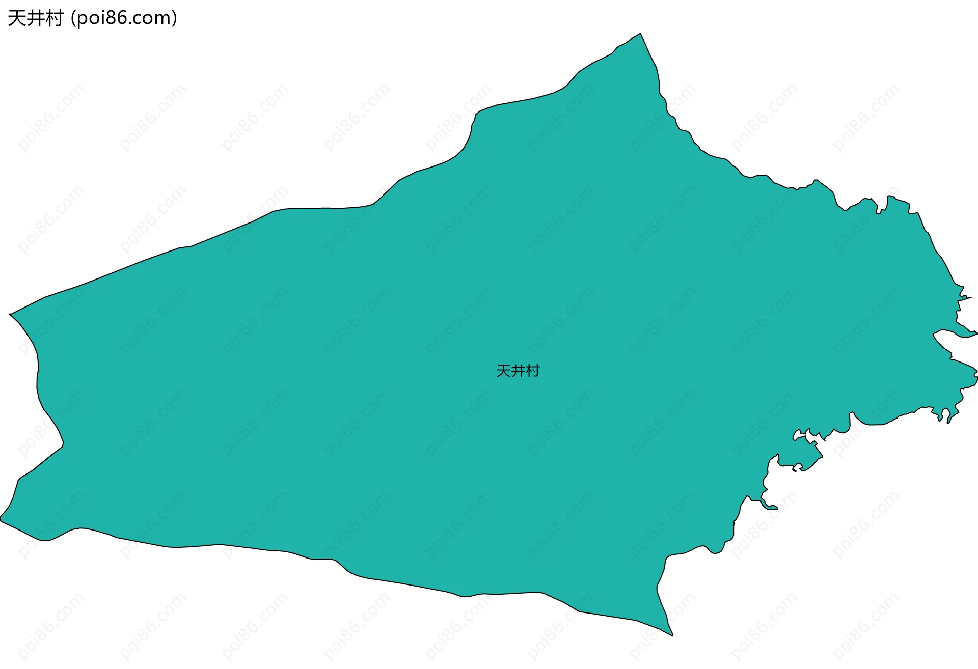 天井村边界地图