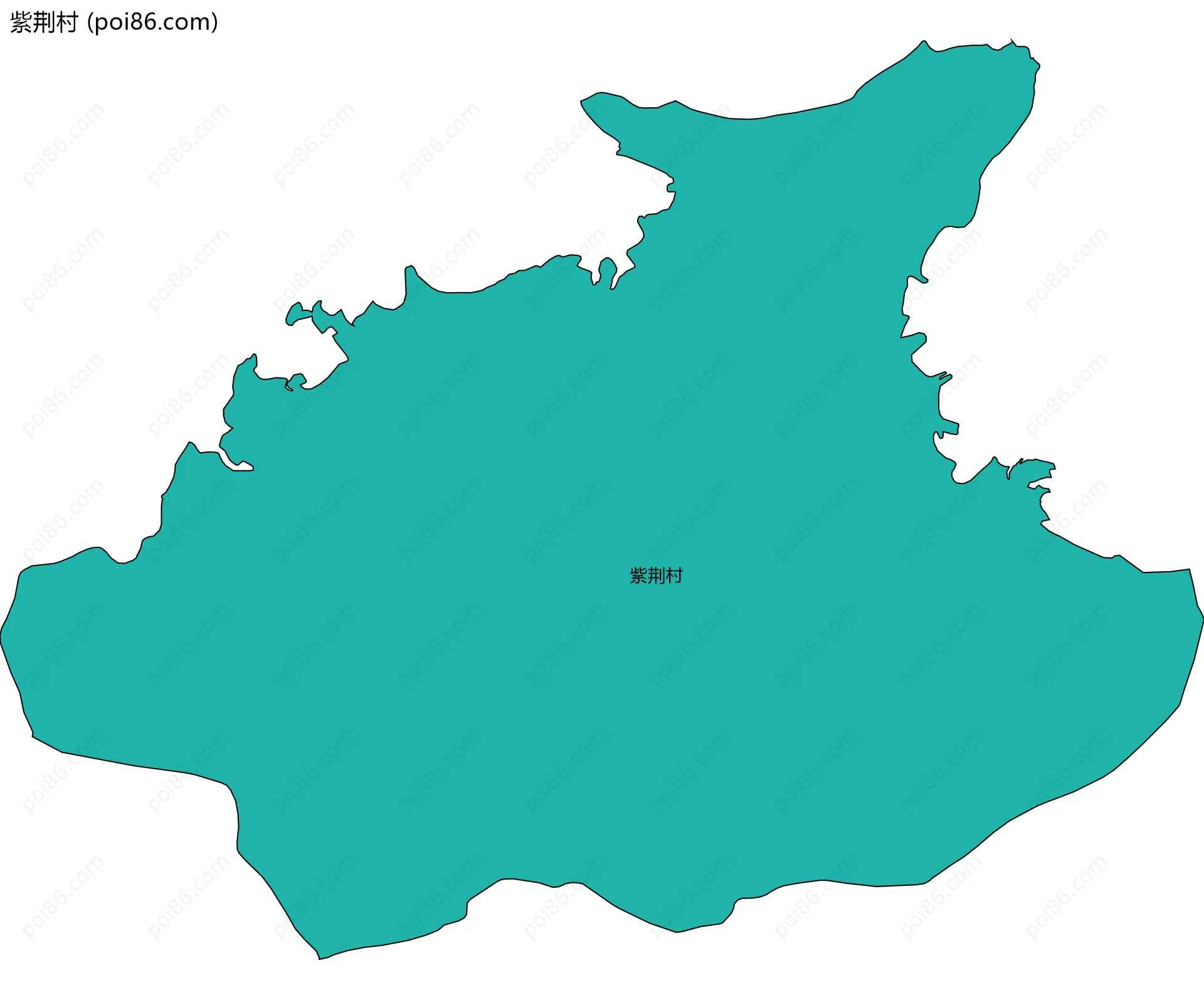 紫荆村边界地图