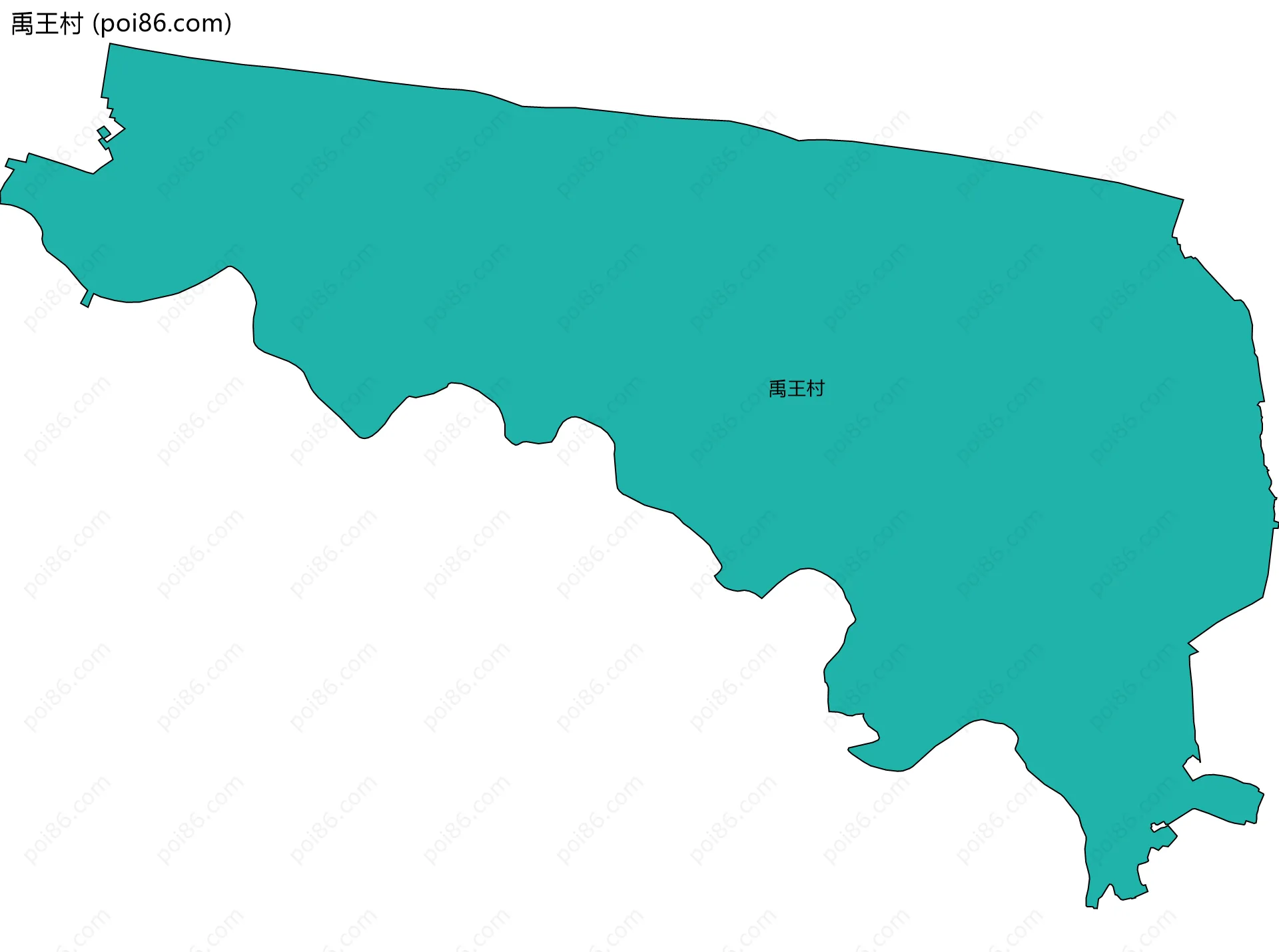禹王村边界地图