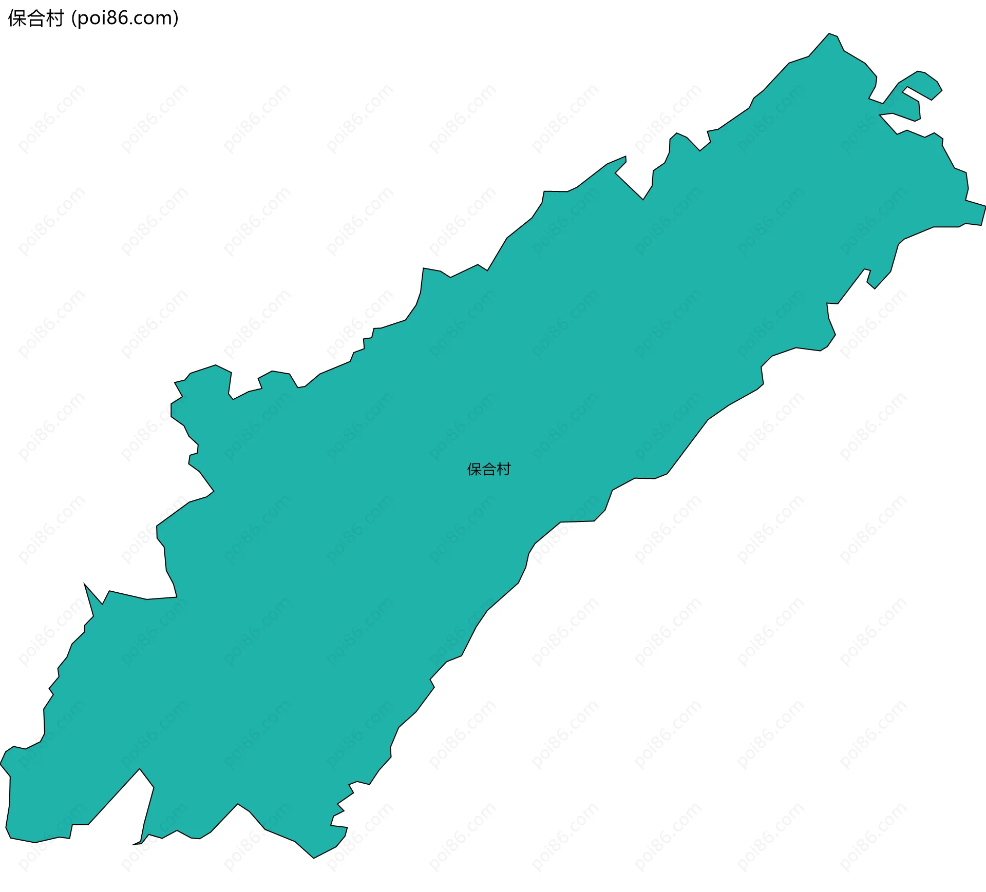 保合村边界地图