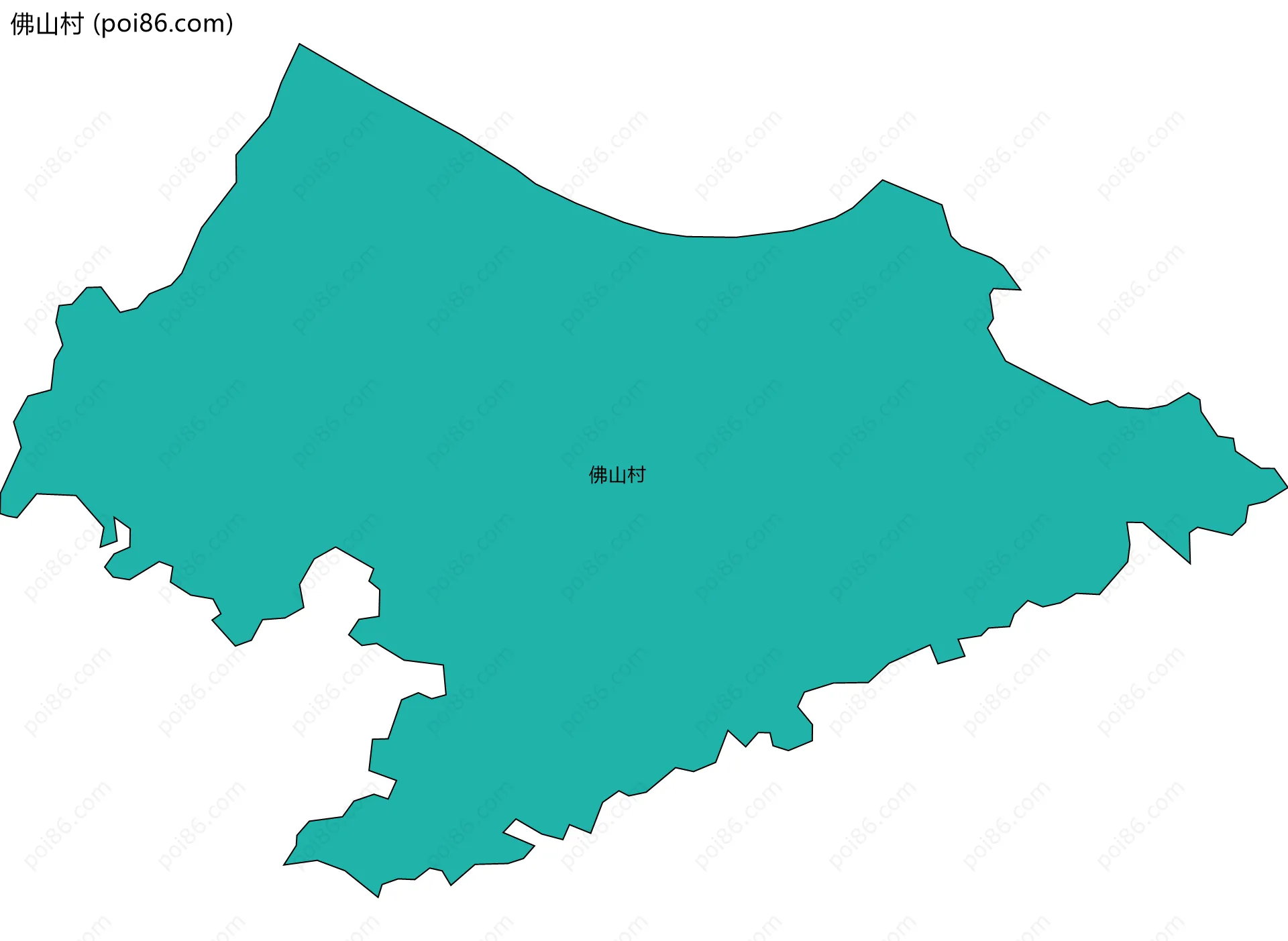 佛山村边界地图
