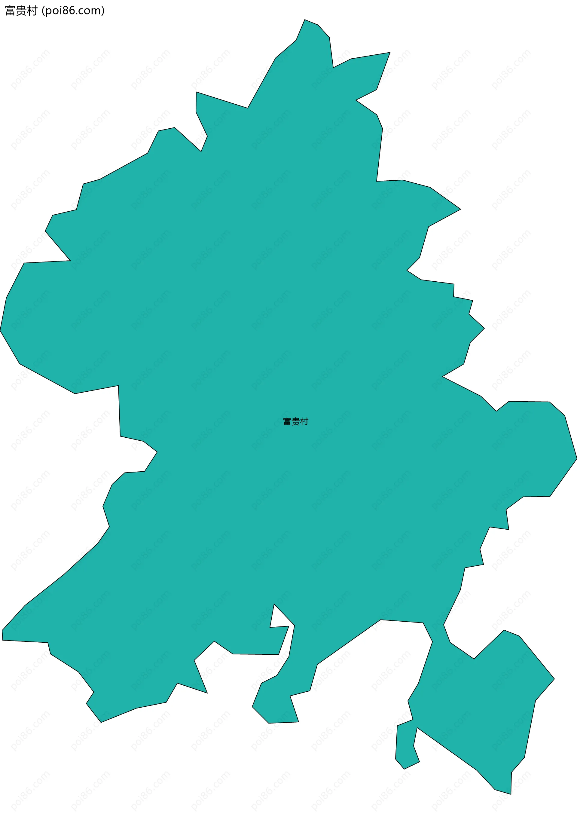 富贵村边界地图