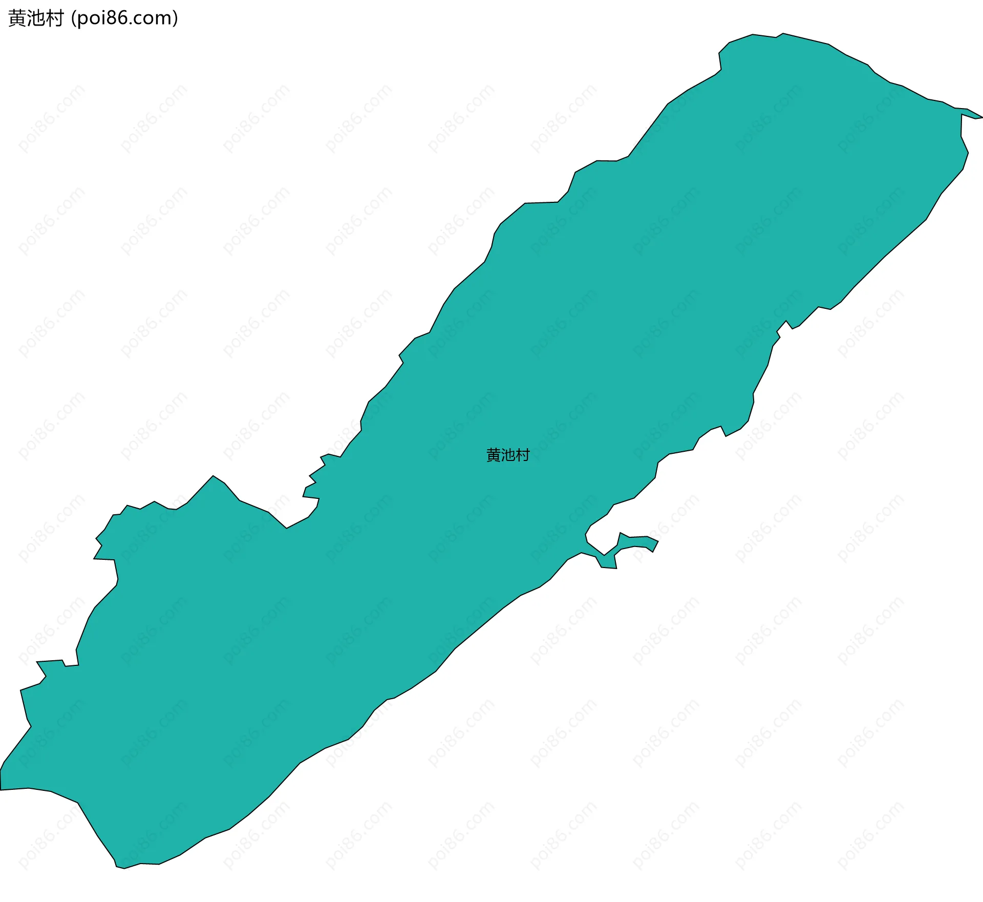 黄池村边界地图