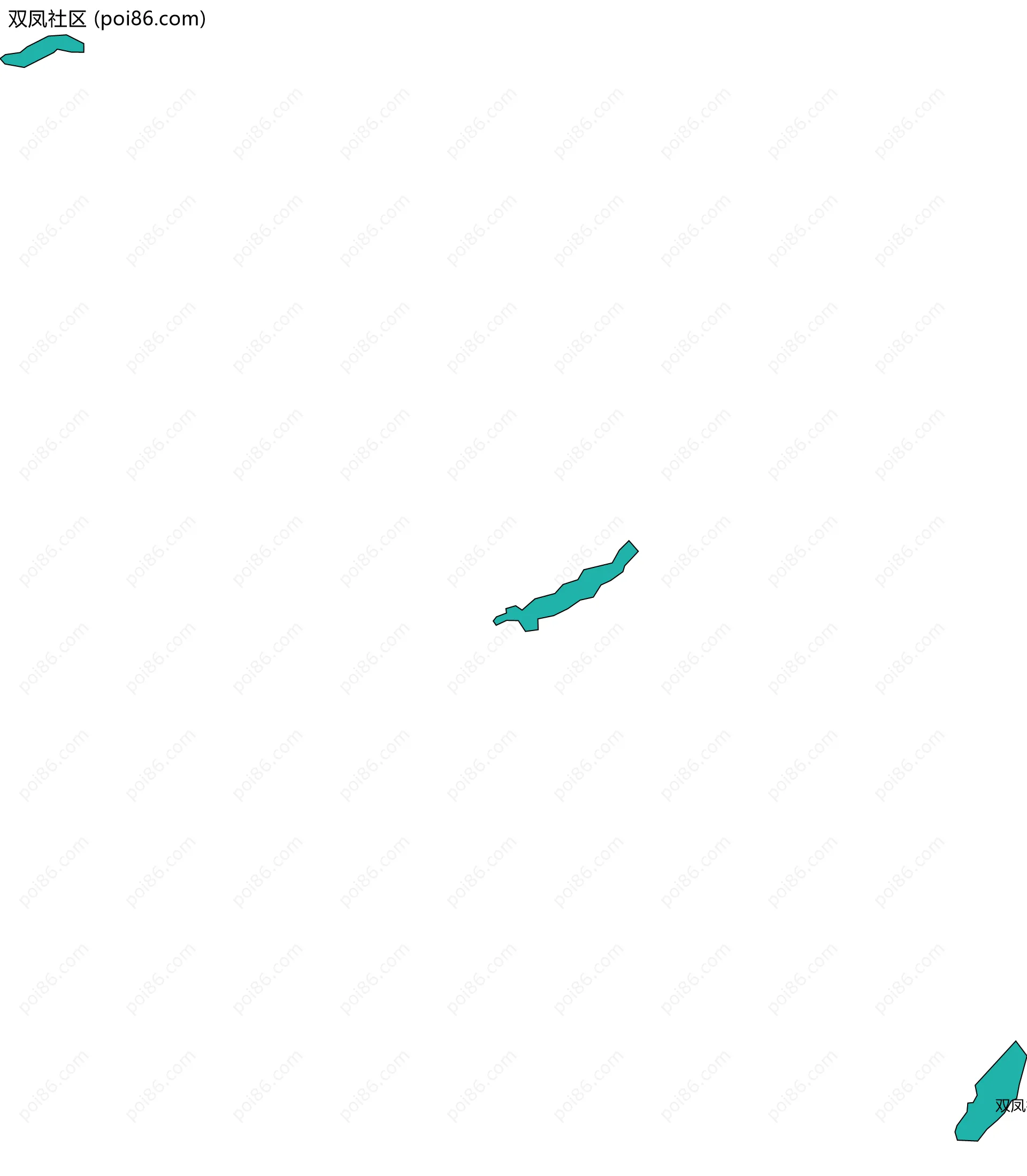 双凤社区边界地图