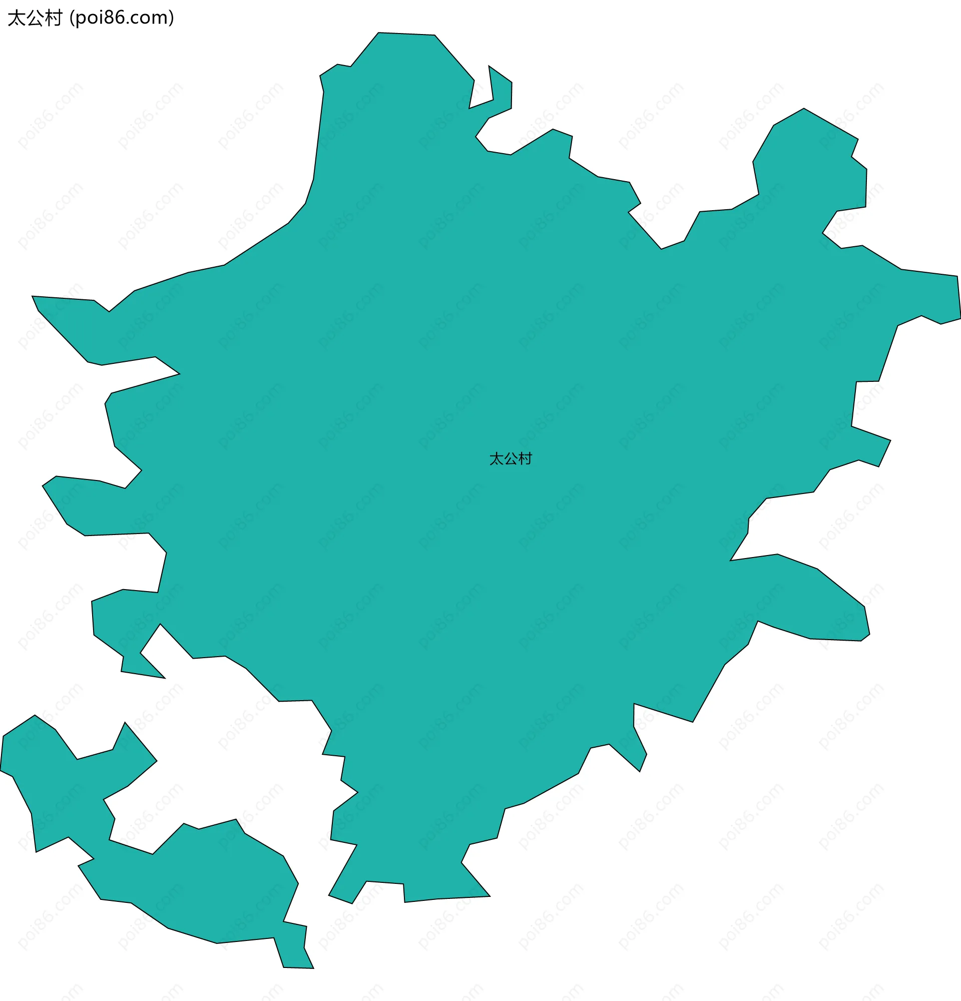 太公村边界地图