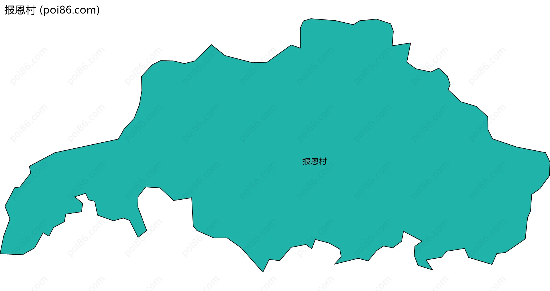 报恩村边界地图