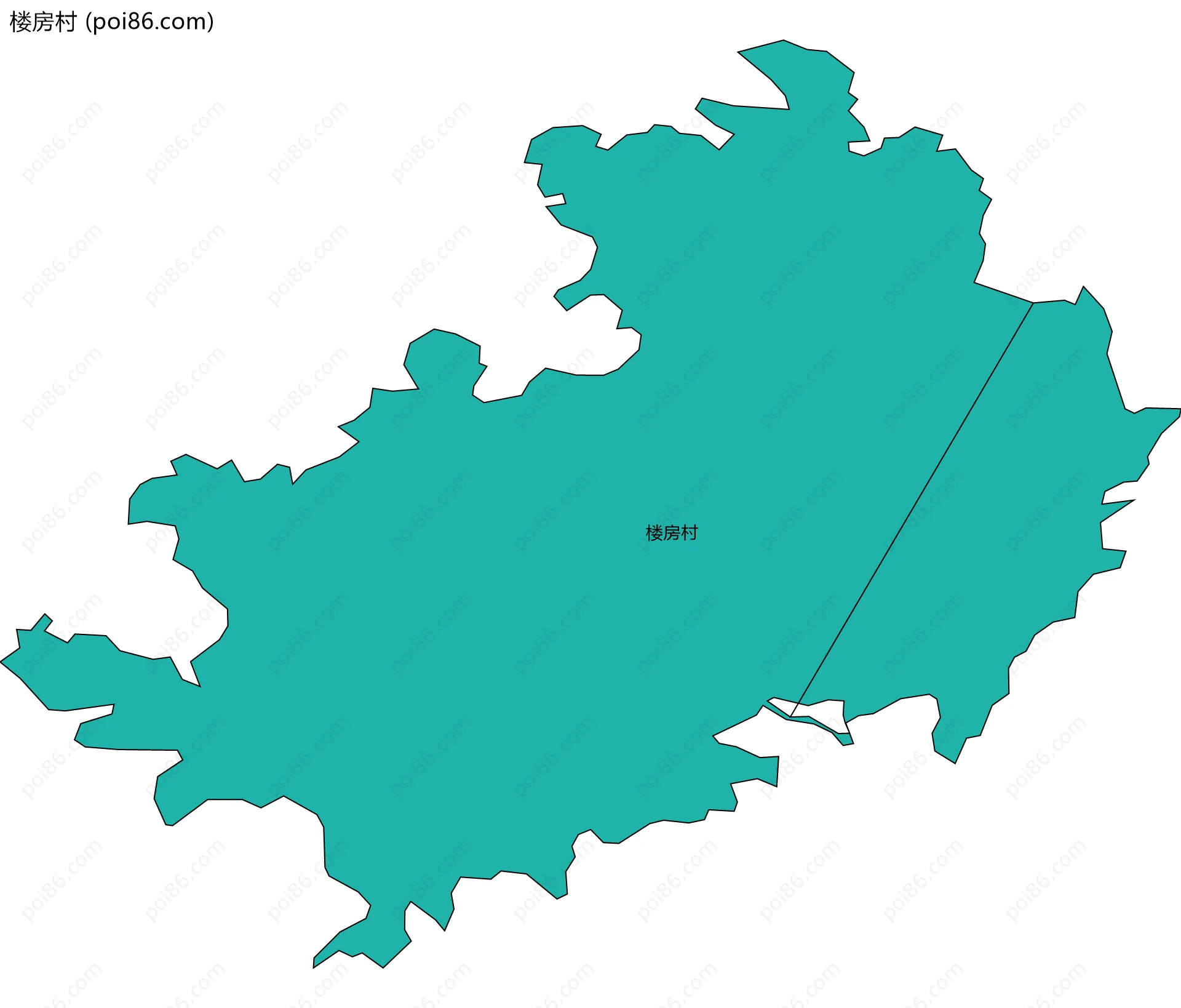 楼房村边界地图