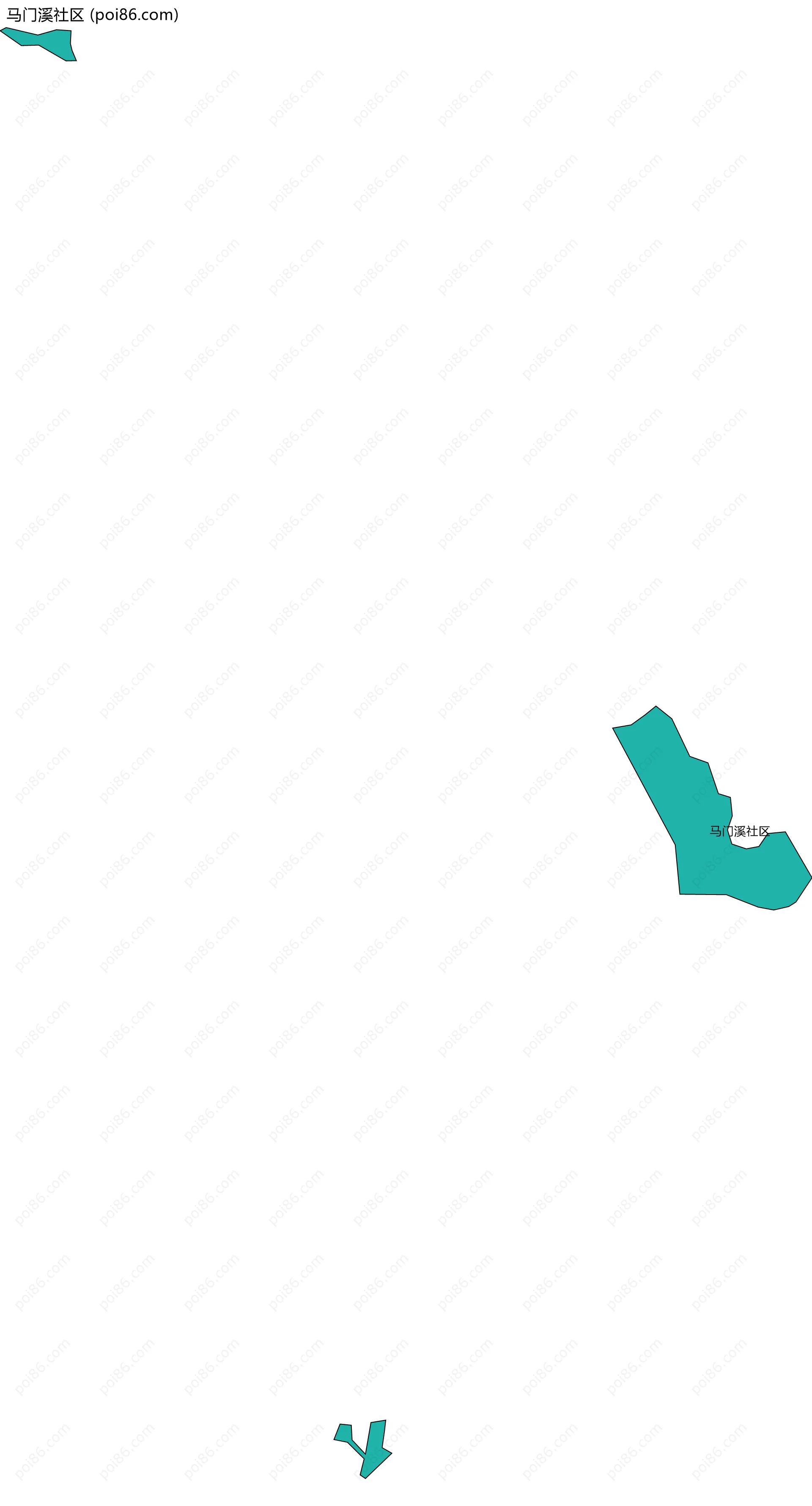 马门溪社区边界地图