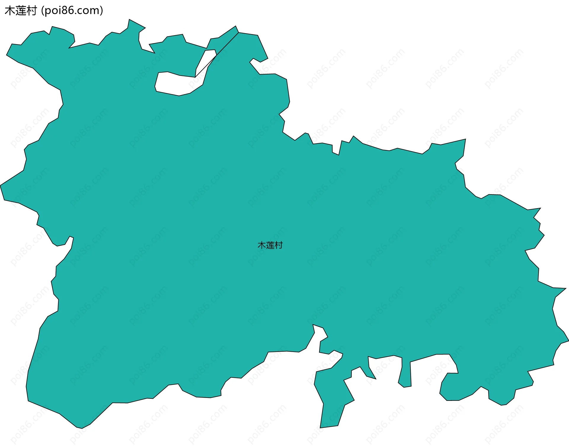 木莲村边界地图