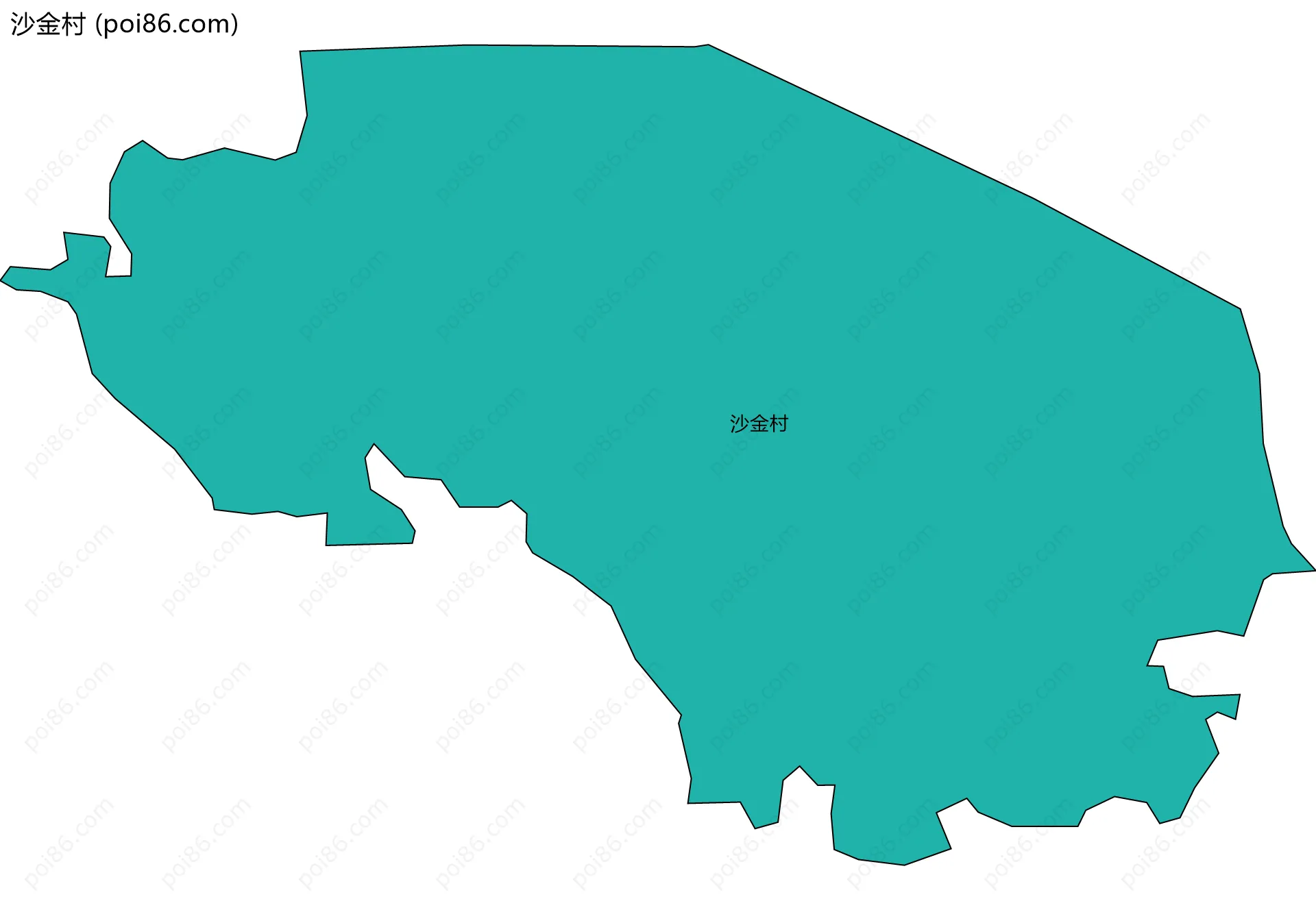 沙金村边界地图