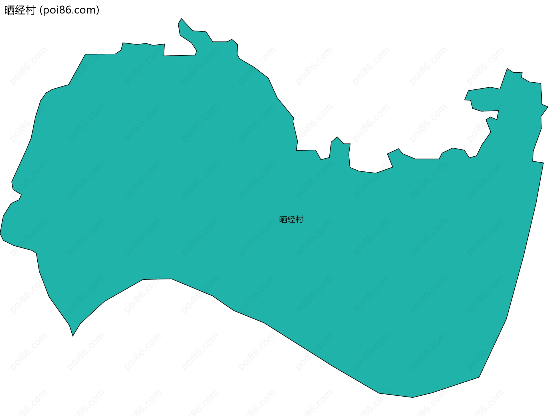 晒经村边界地图