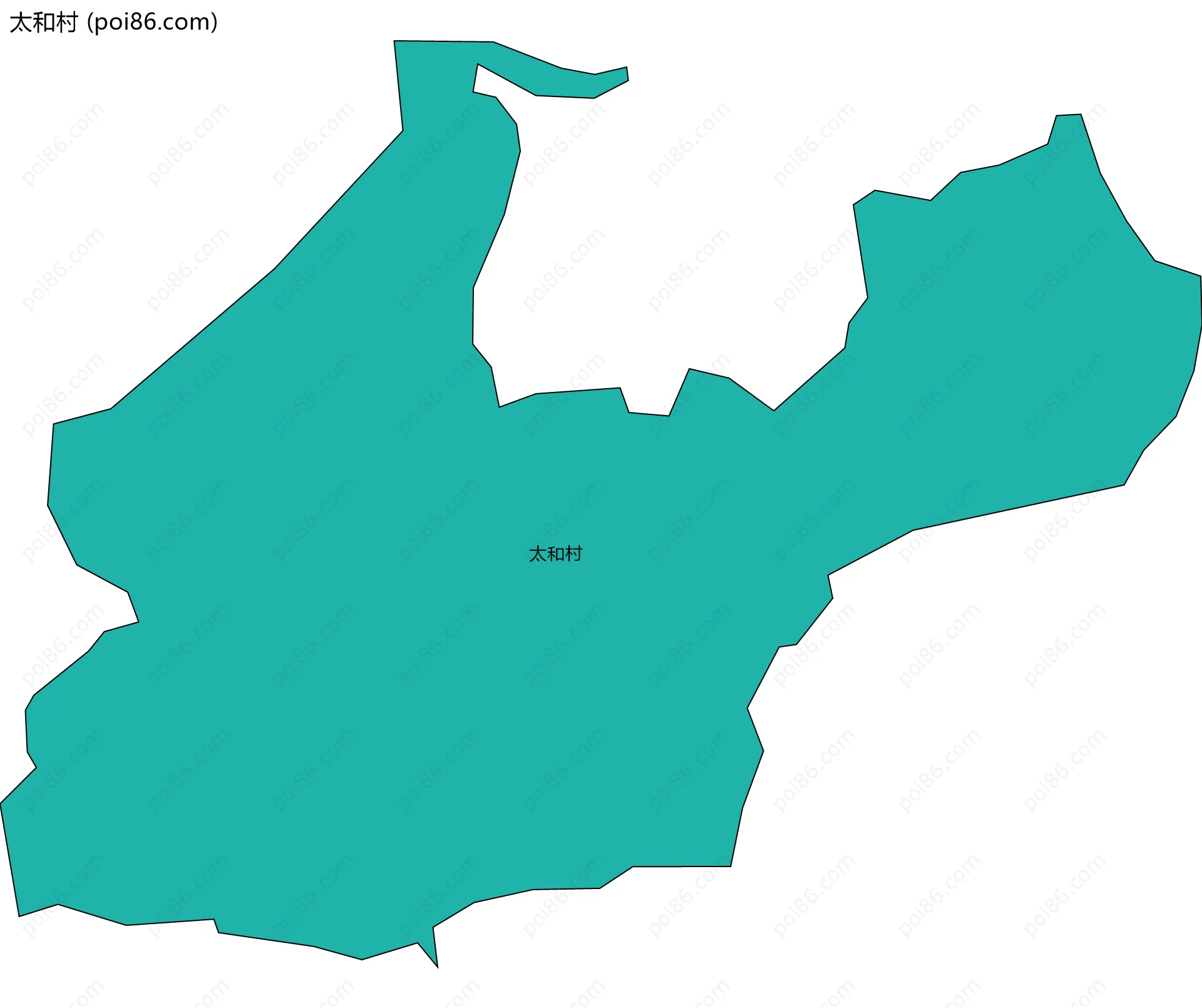 太和村边界地图