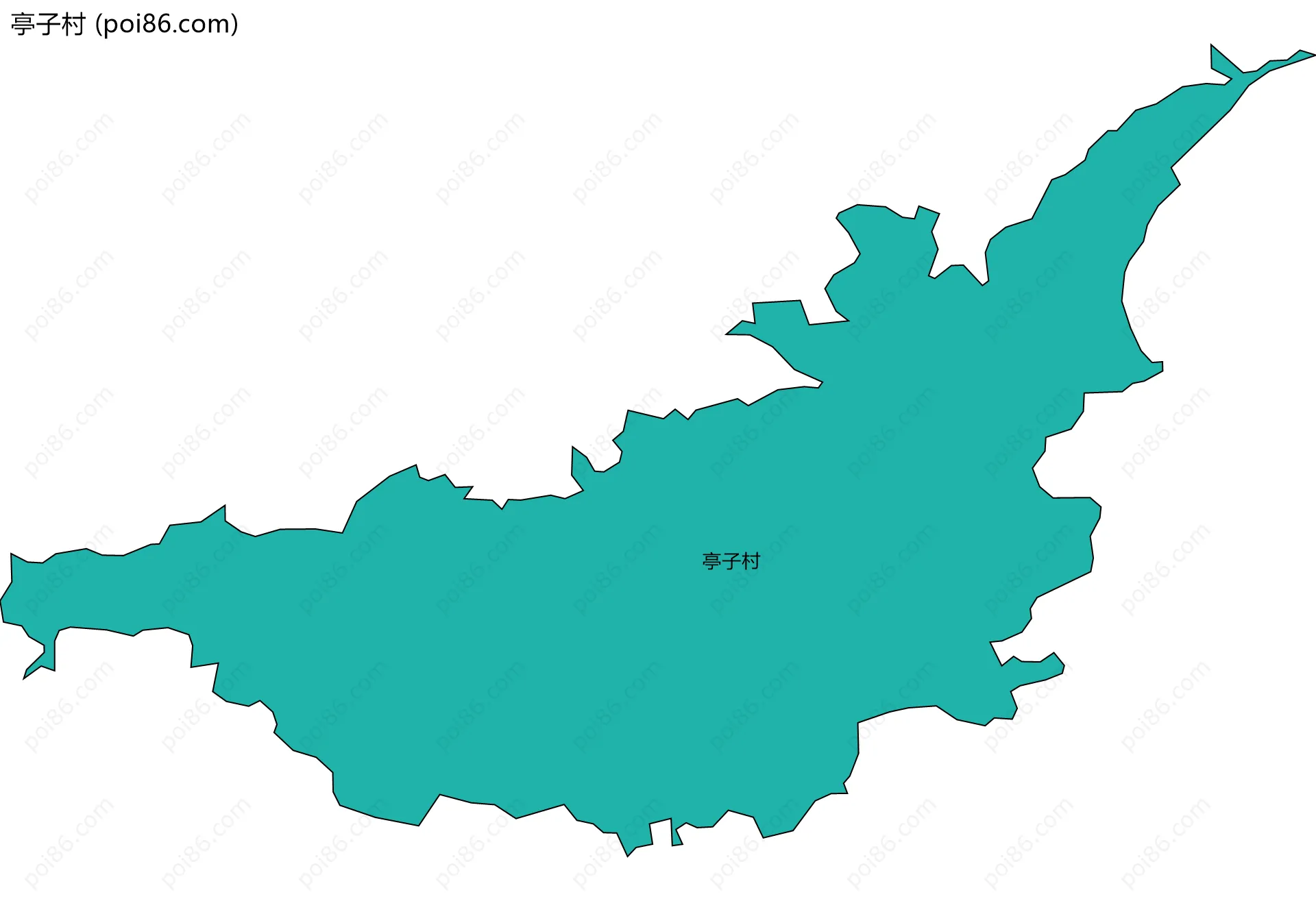 亭子村边界地图