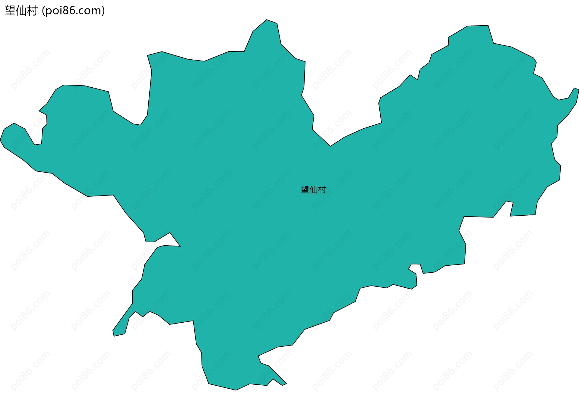 望仙村边界地图