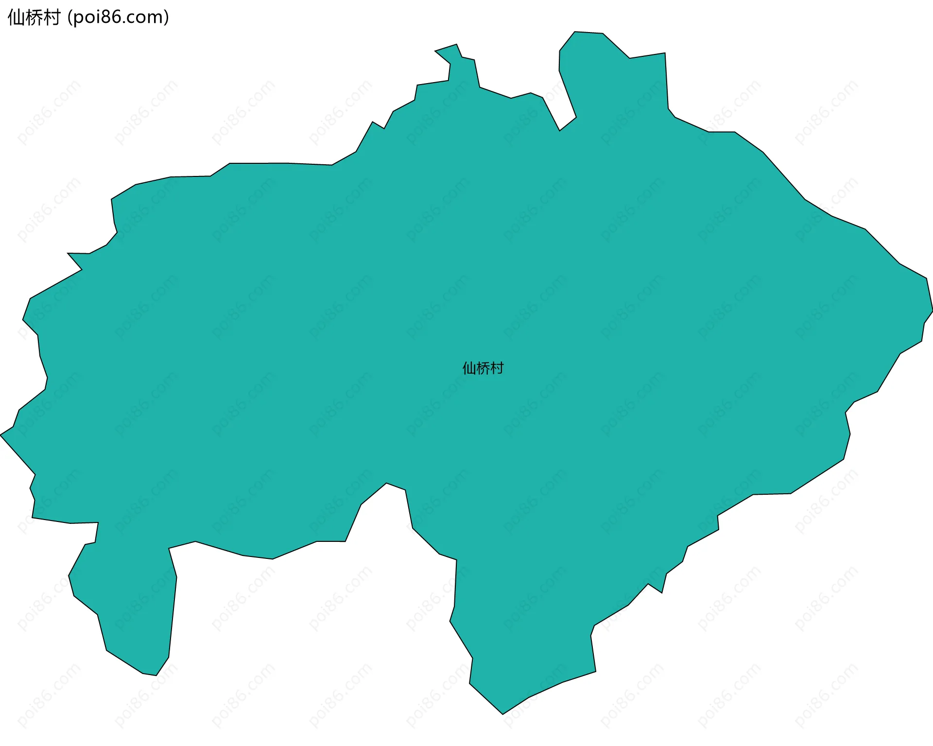 仙桥村边界地图