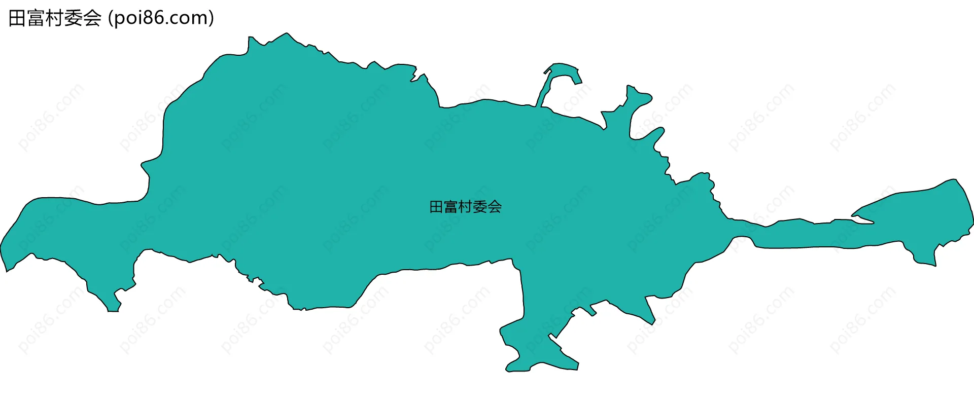 田富村委会边界地图