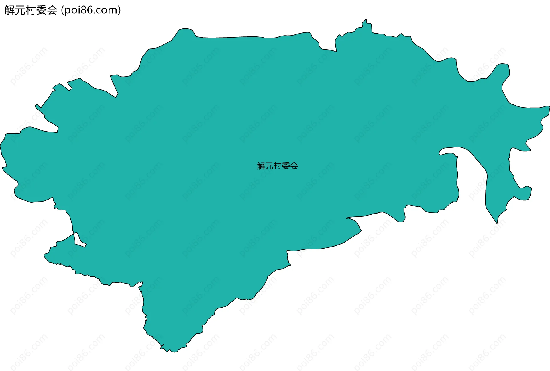 解元村委会边界地图