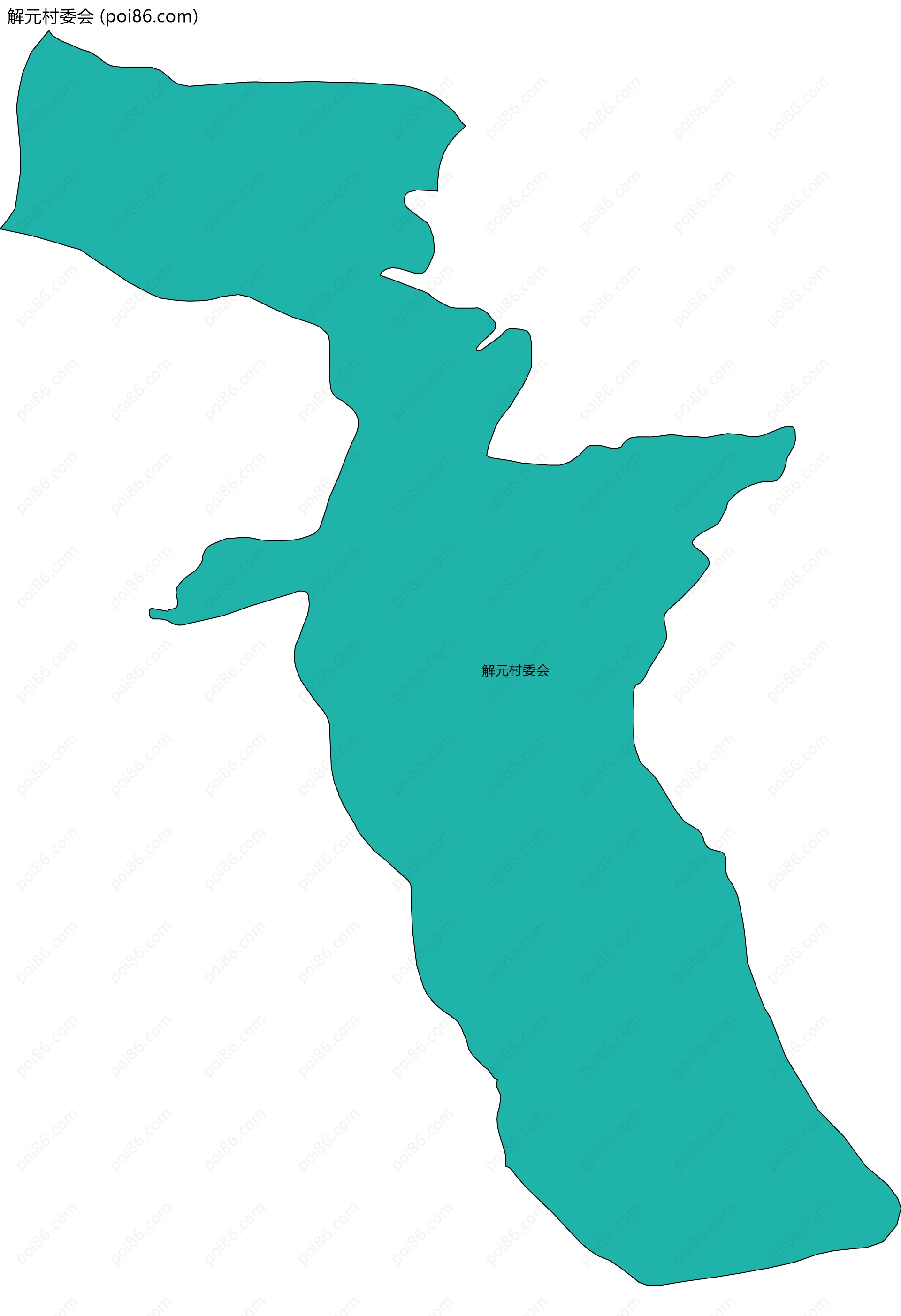 解元村委会边界地图