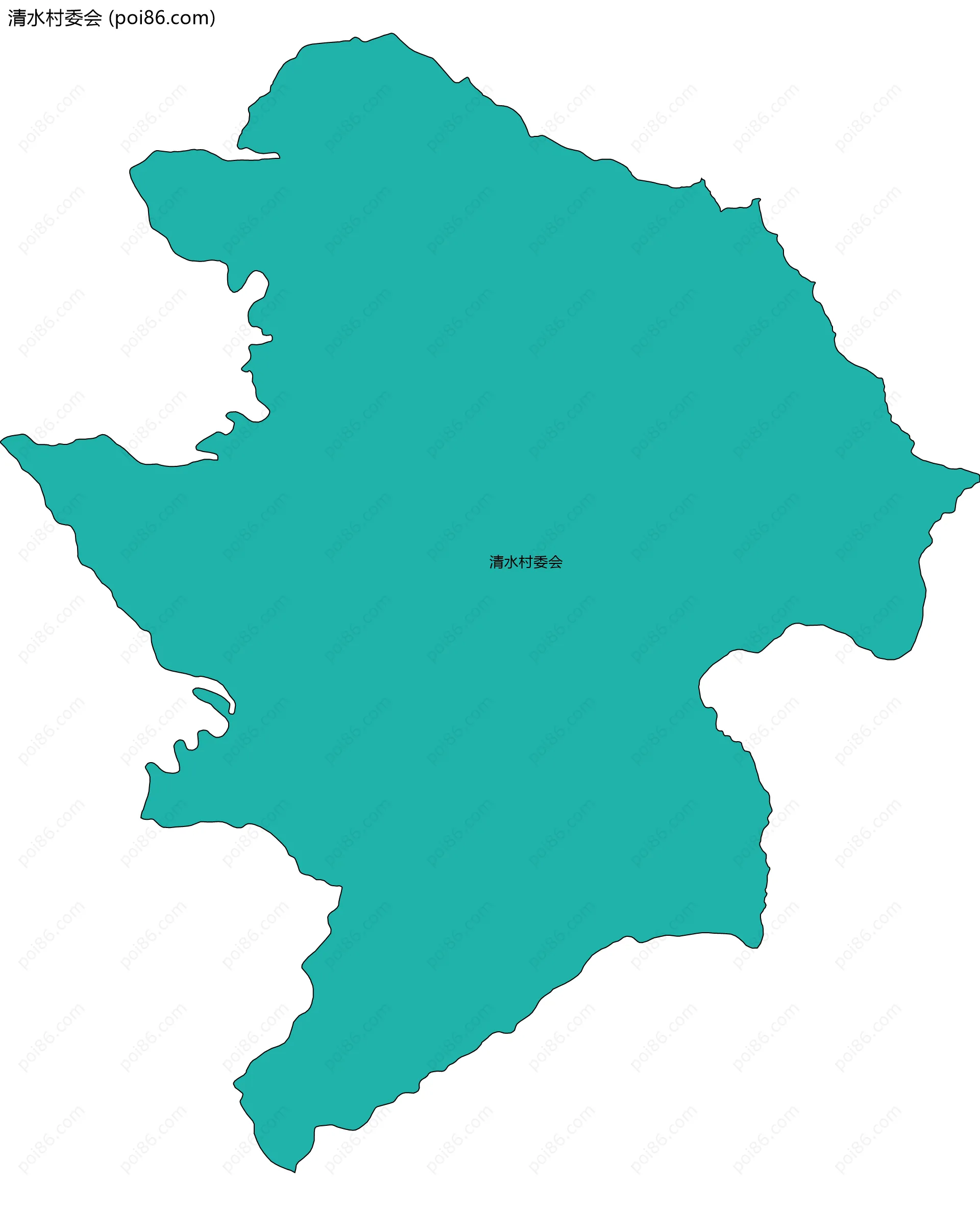 清水村委会边界地图