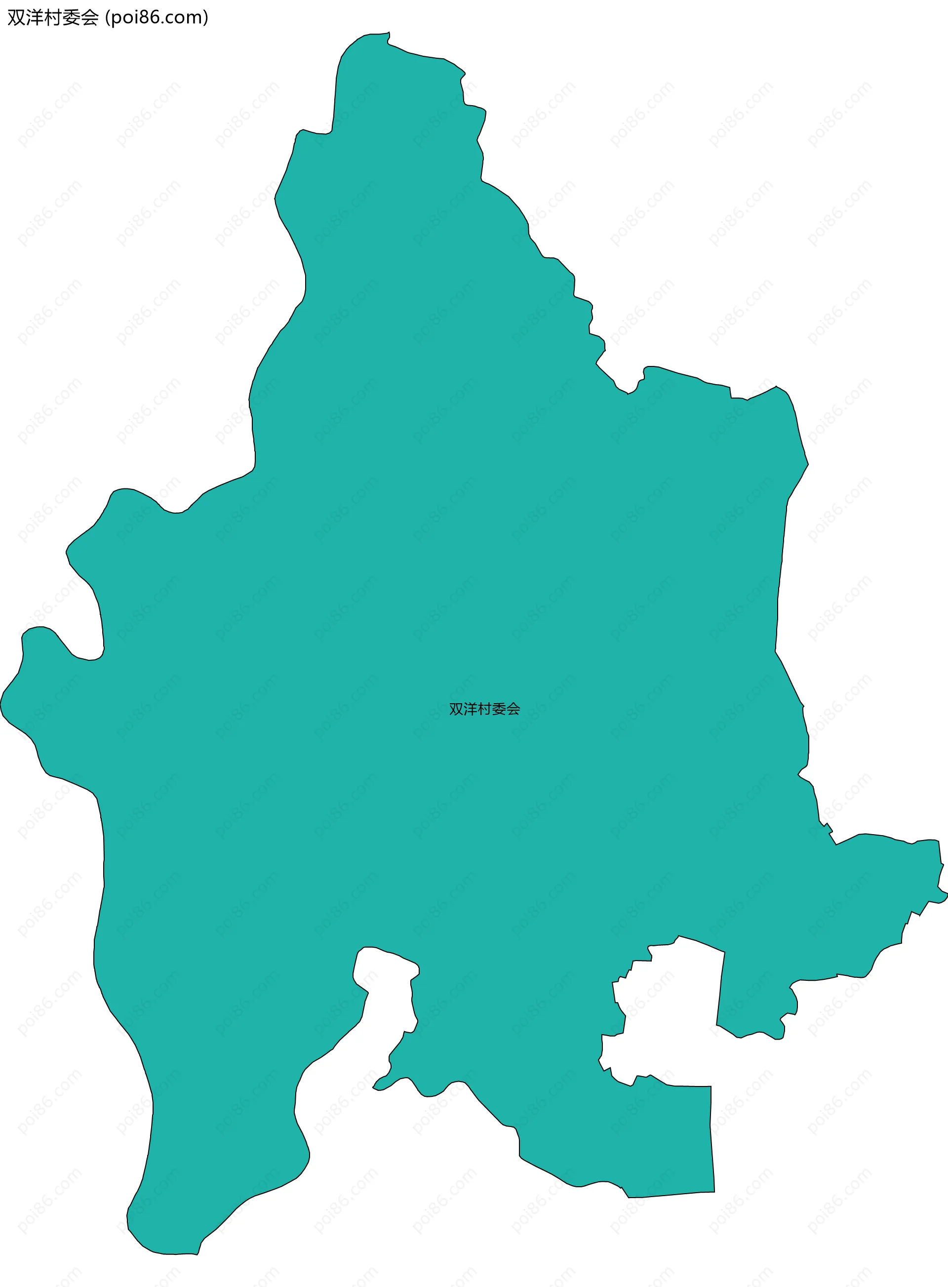 双洋村委会边界地图