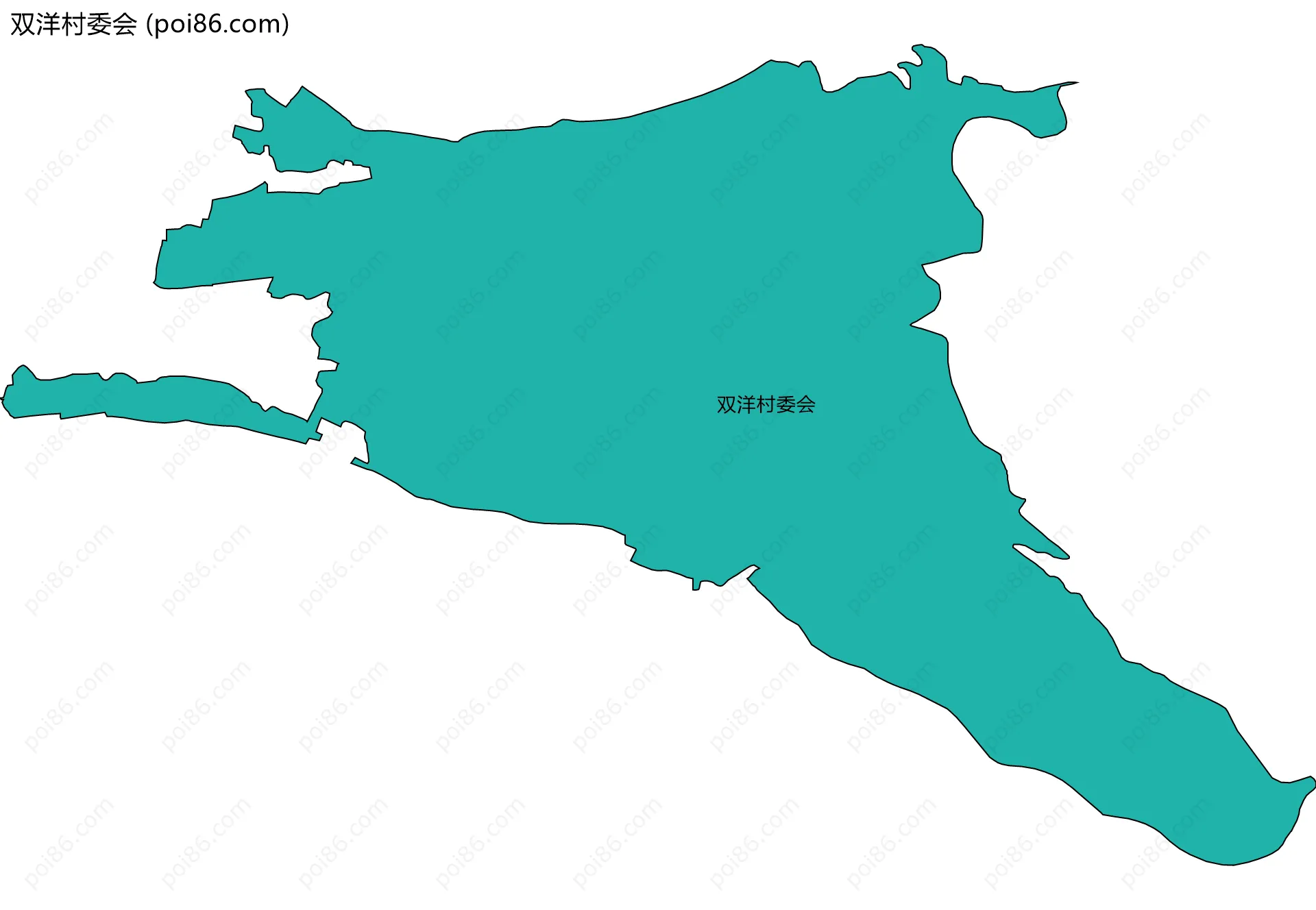 双洋村委会边界地图