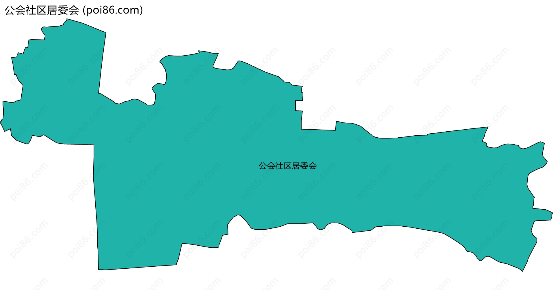 公会社区居委会边界地图