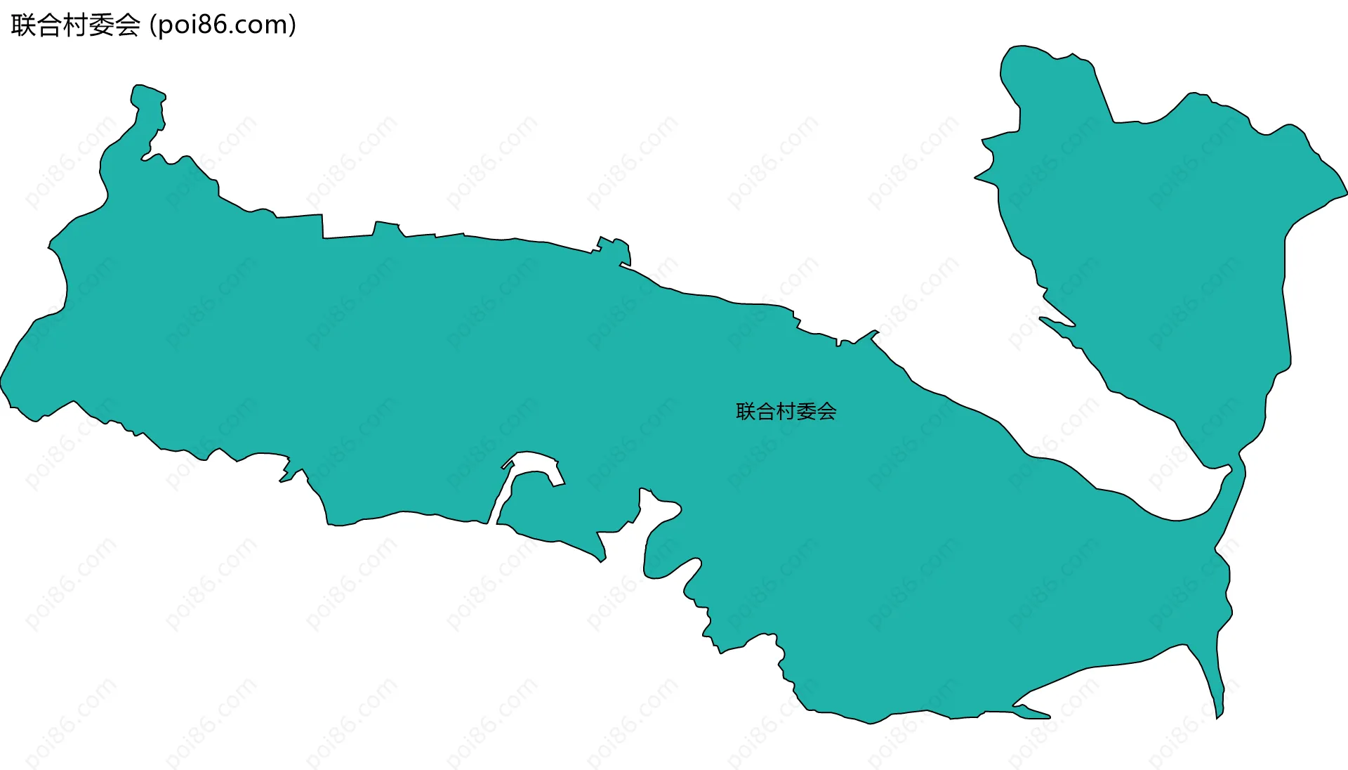 联合村委会边界地图