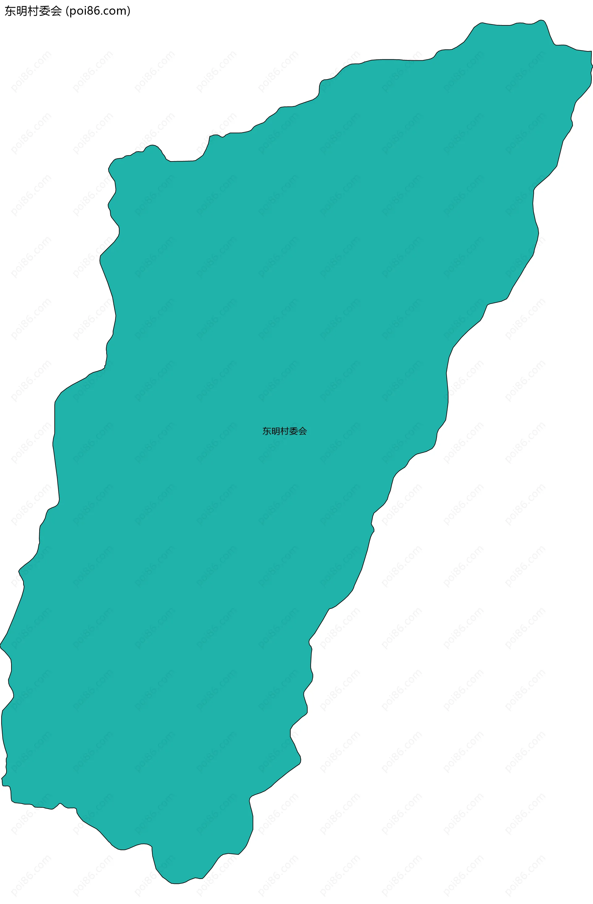 东明村委会边界地图