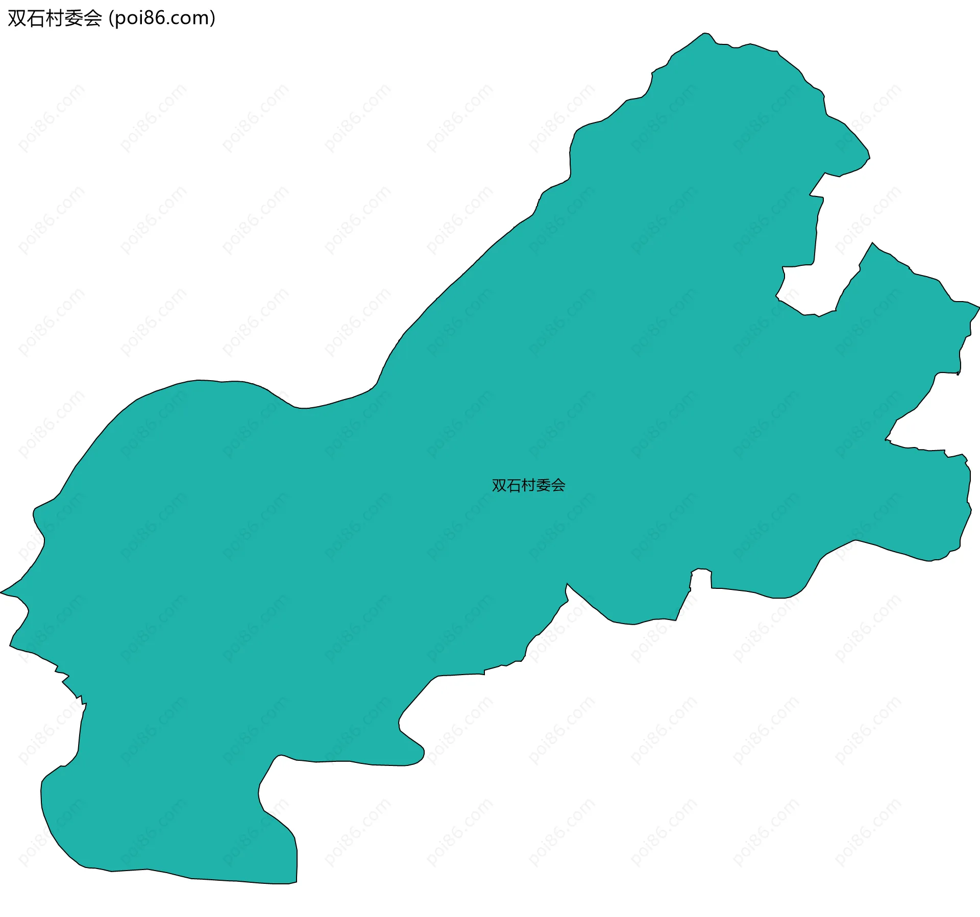 双石村委会边界地图