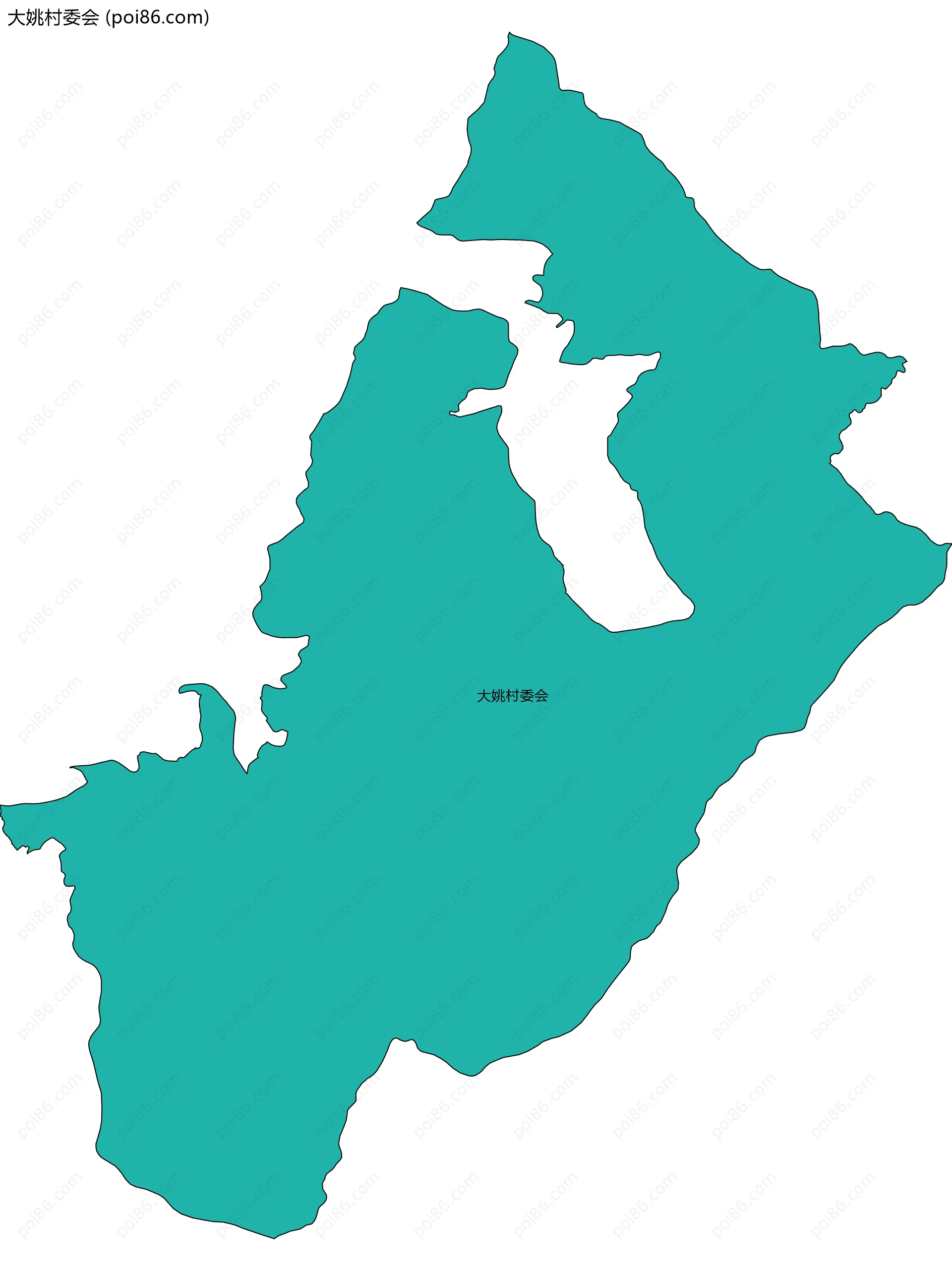 大姚村委会边界地图