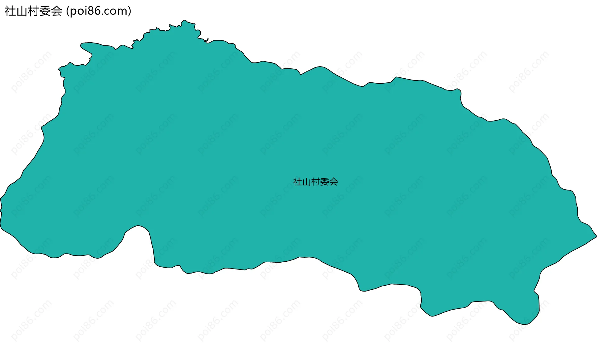 社山村委会边界地图