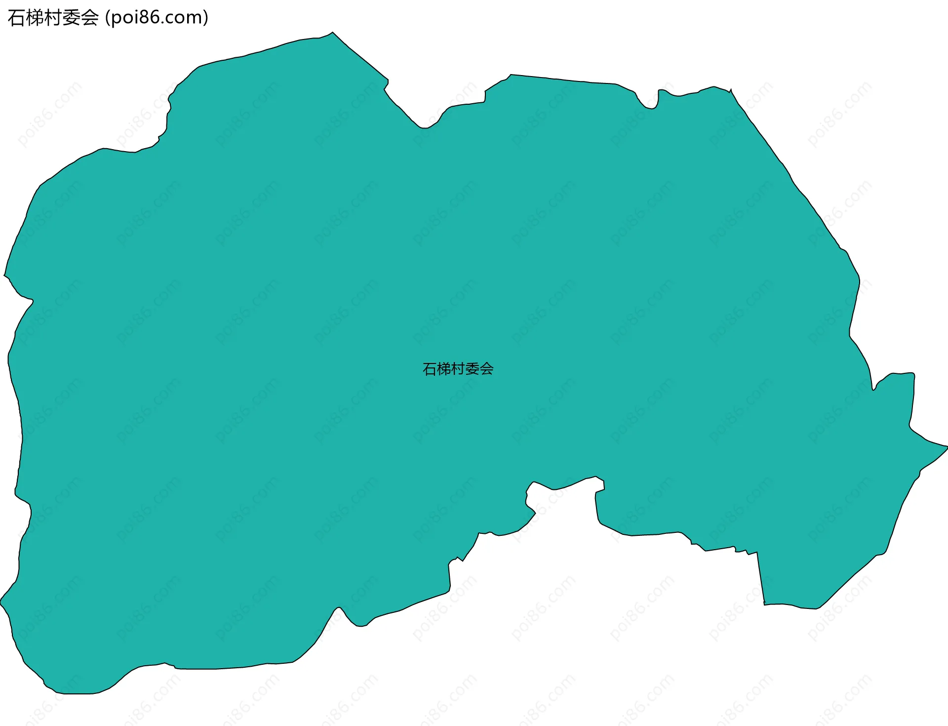 石梯村委会边界地图