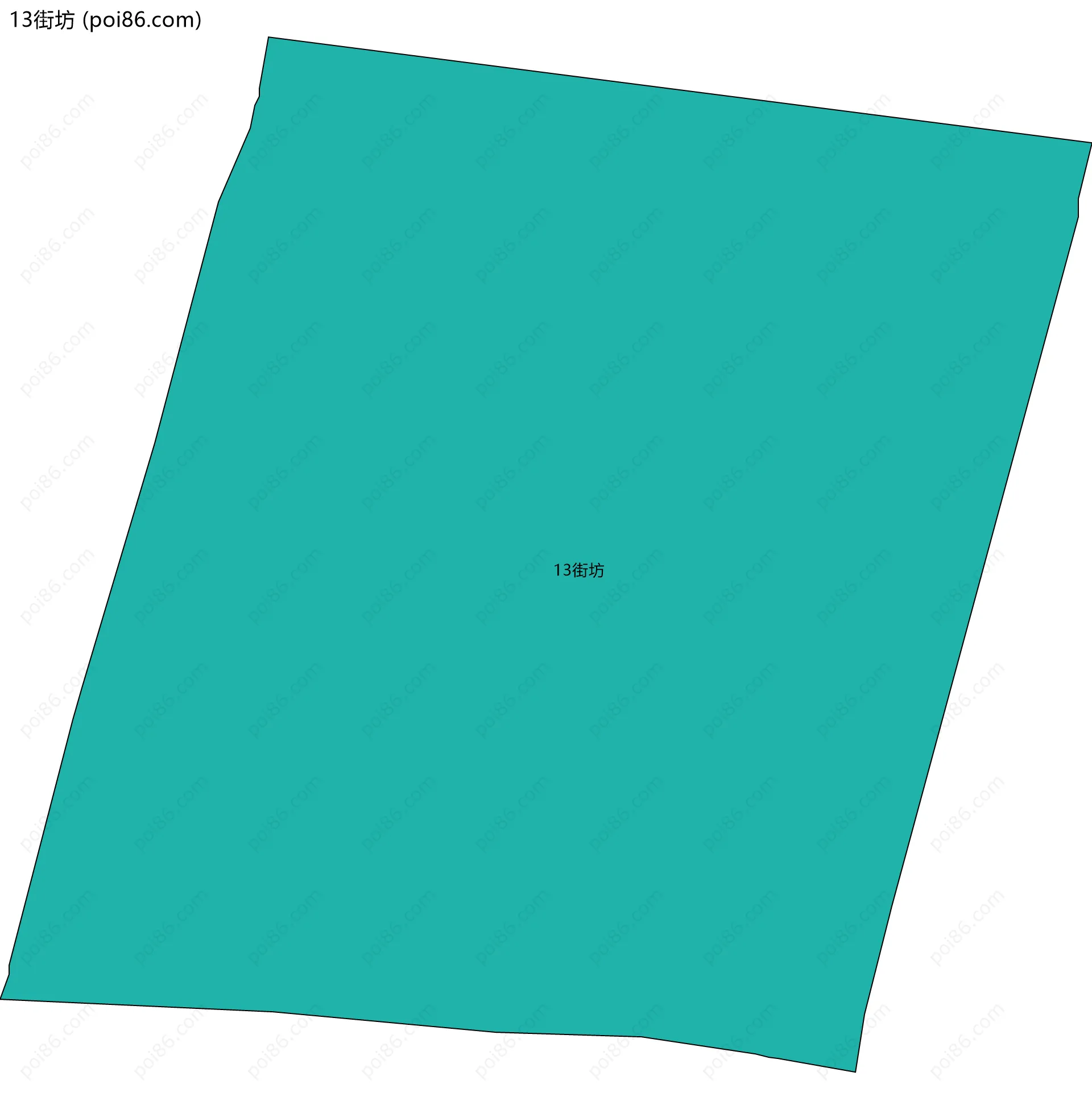 13街坊边界地图